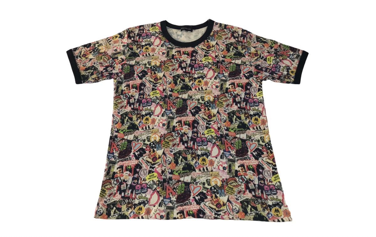 Vintage World Wide Love Sticker Style Over Printed Logo Tee Size US M / EU 48-50 / 2 - 1 Thumbnail