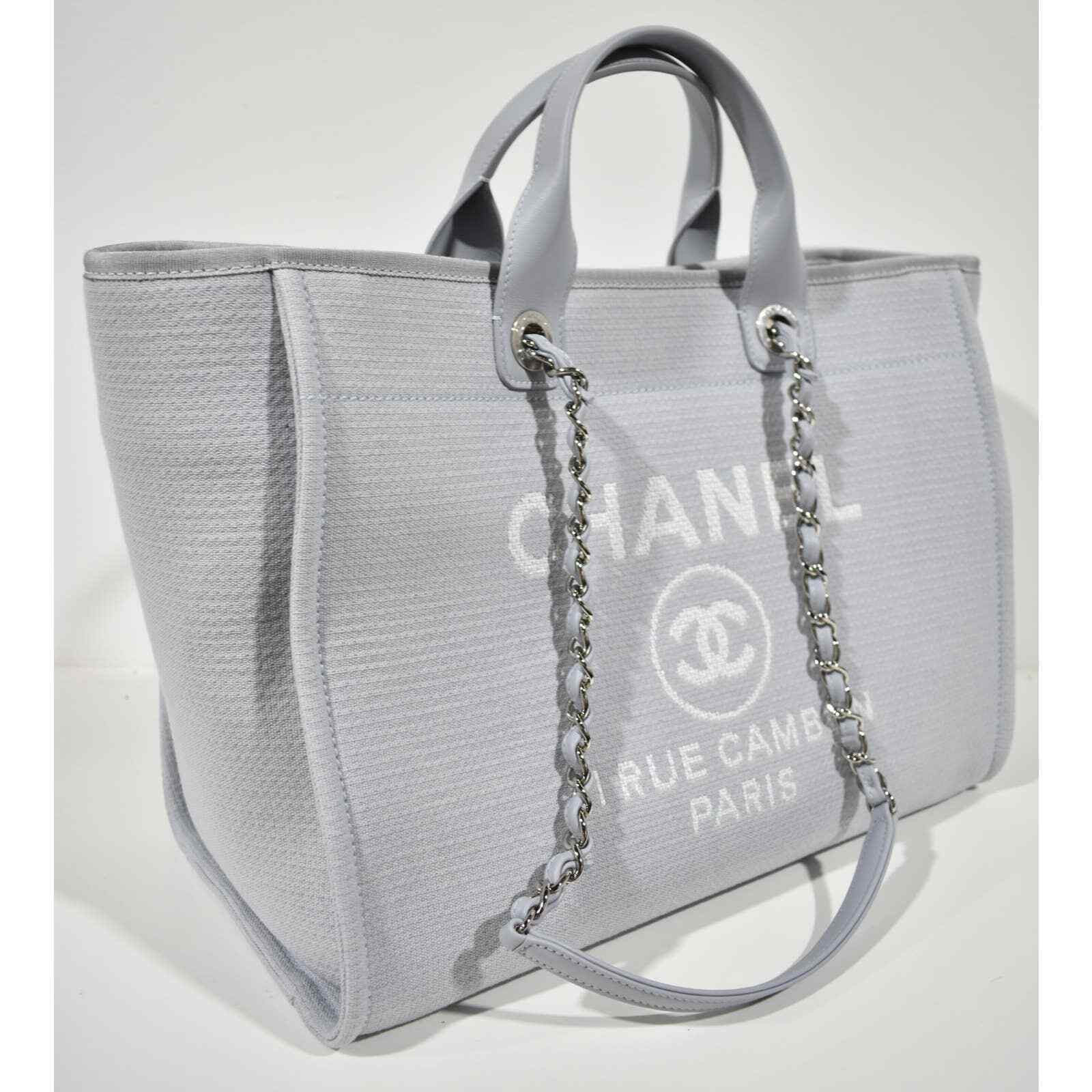 Chanel Chanel Deauville 30cm 2Way Silver Chain Handle Tote Bag Size ONE SIZE - 4 Thumbnail