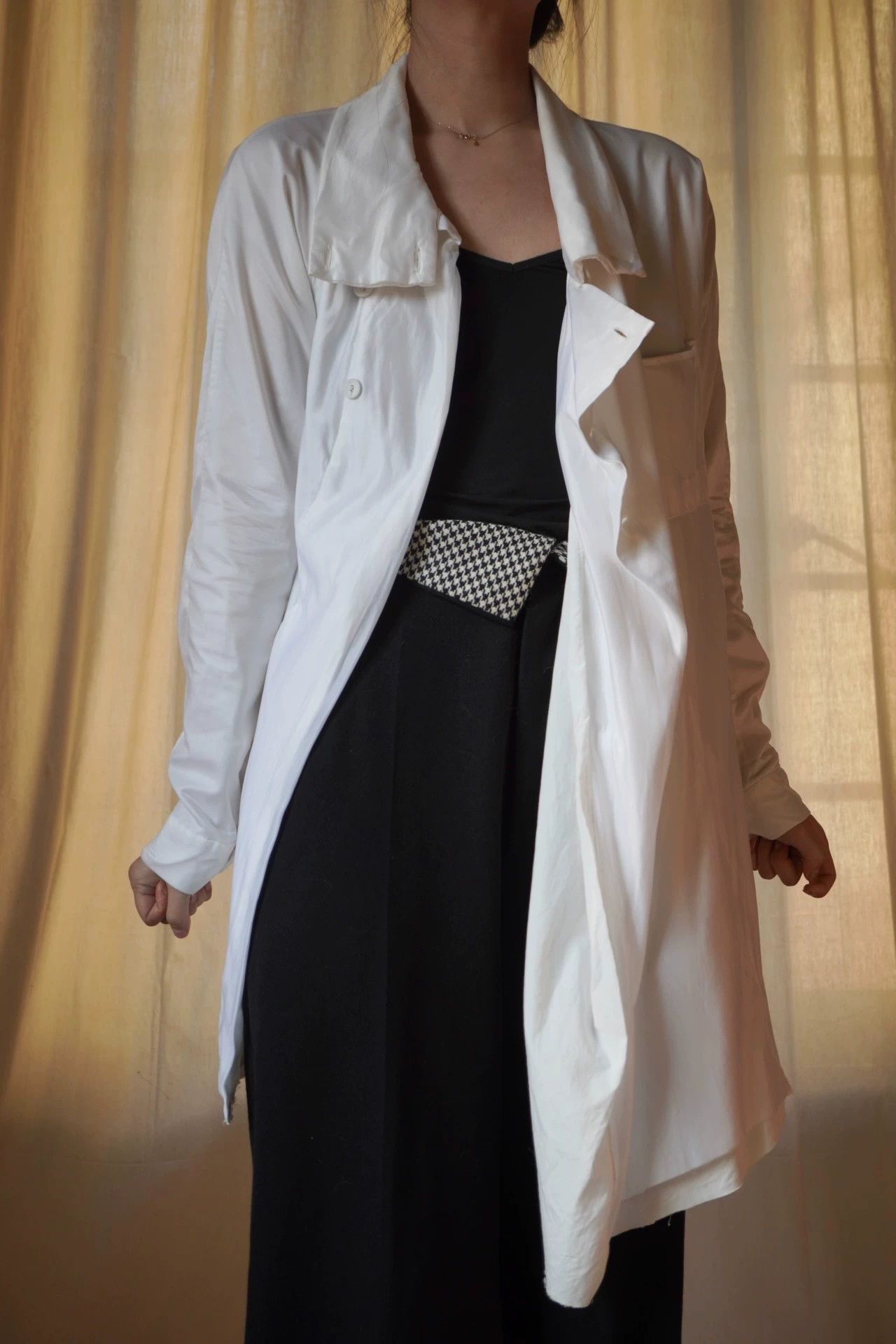 Yohji Yamamoto YOHJI YAMAMOTO 1985 Side Collar Slit Shirt Jacket S/M Size S / US 4 / IT 40 - 6 Thumbnail