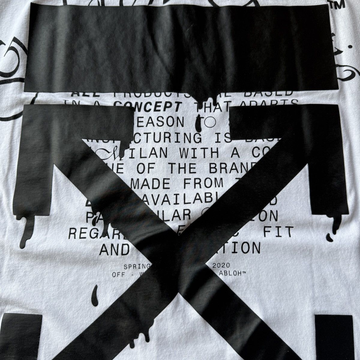 Off-White Off-White the golden ratio arrow tee baggy fit Size US XL / EU 56 / 4 - 2 Thumbnail