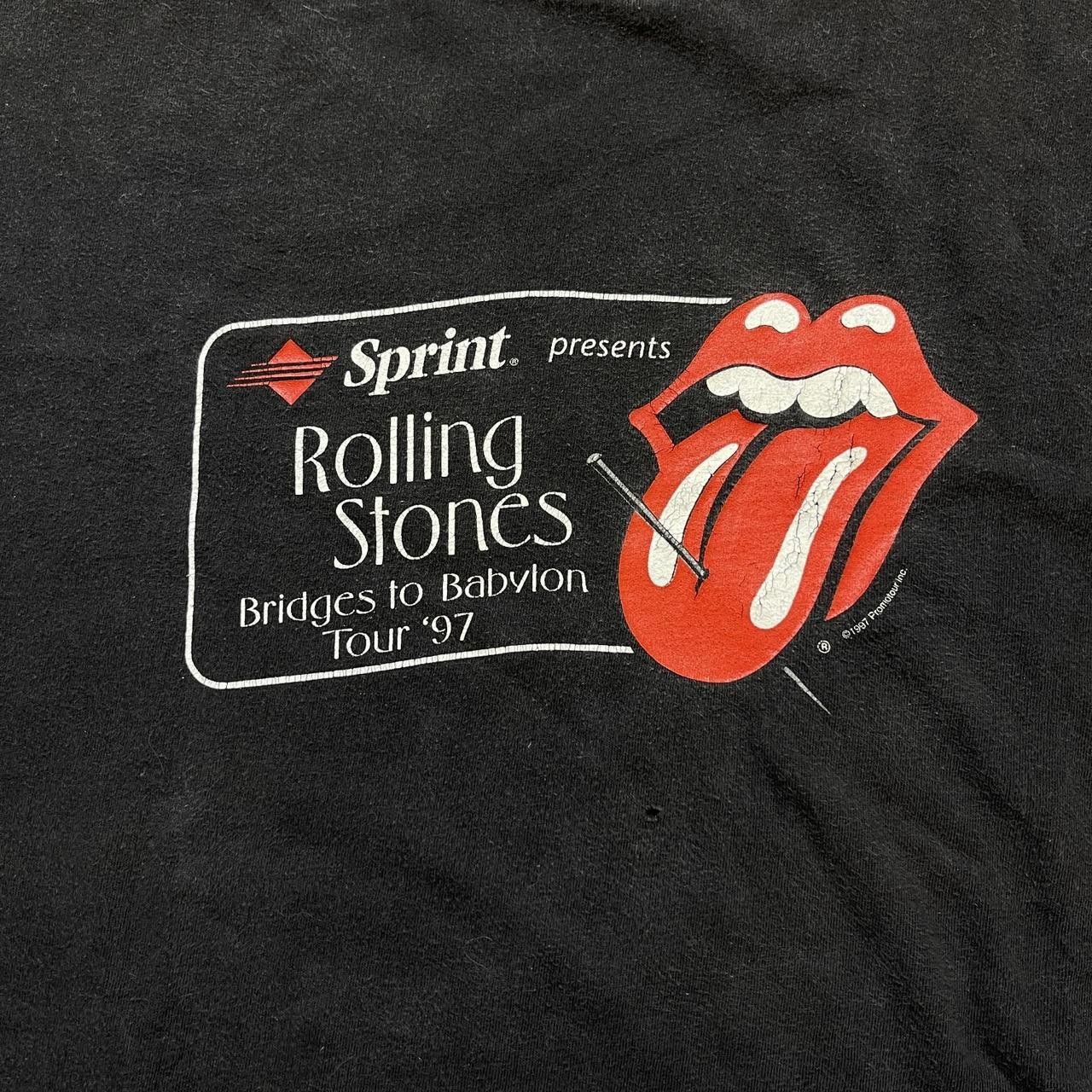 Designer Vintage Rolling Stones '97 Bridges to Babylon Tour T-Shirt Size US XL / EU 56 / 4 - 3 Thumbnail