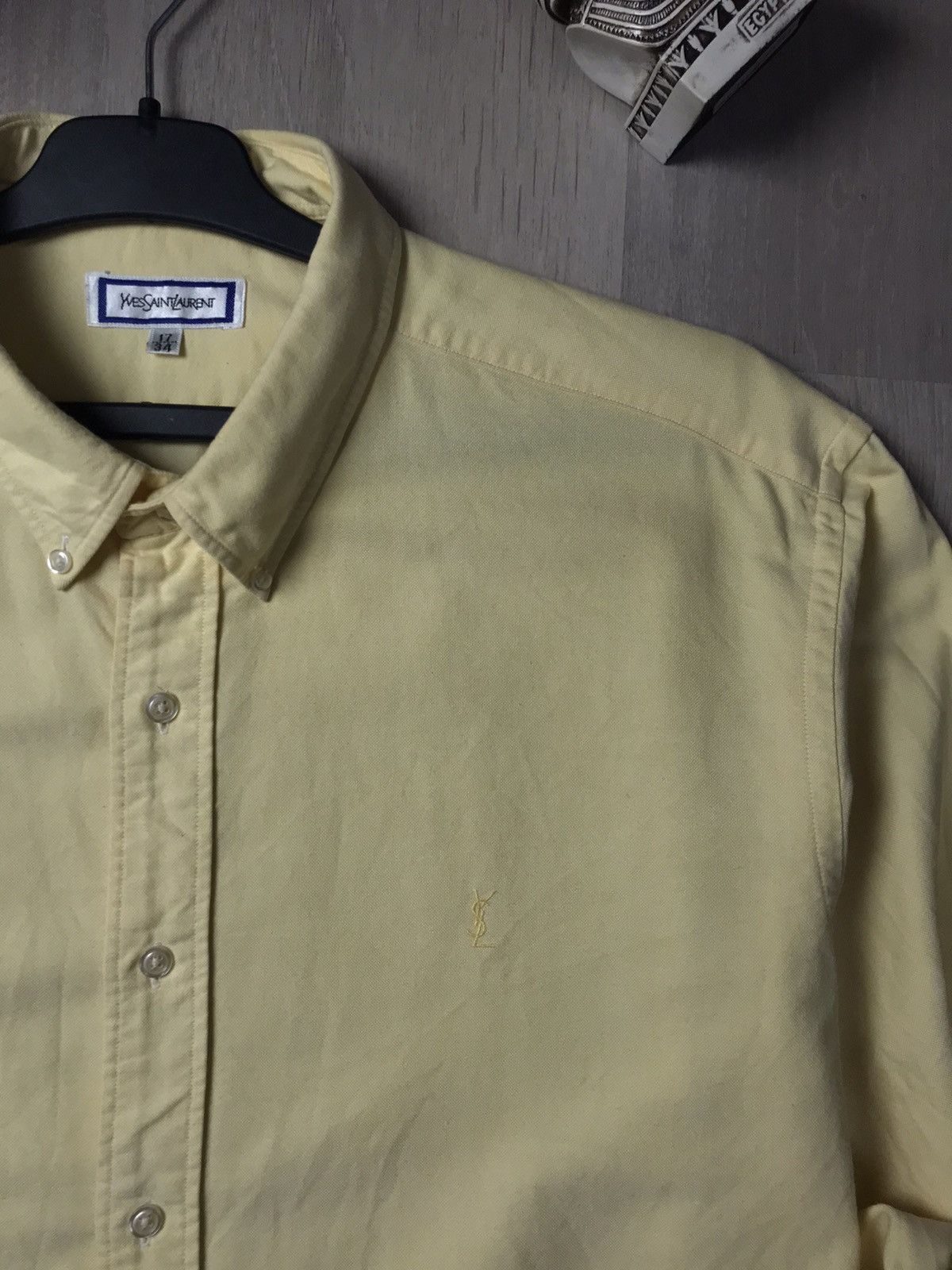 Vintage × Yves Saint Laurent Vintage Yves Saint Laurent 80s button up shirt Size US L / EU 52-54 / 3 - 5 Thumbnail