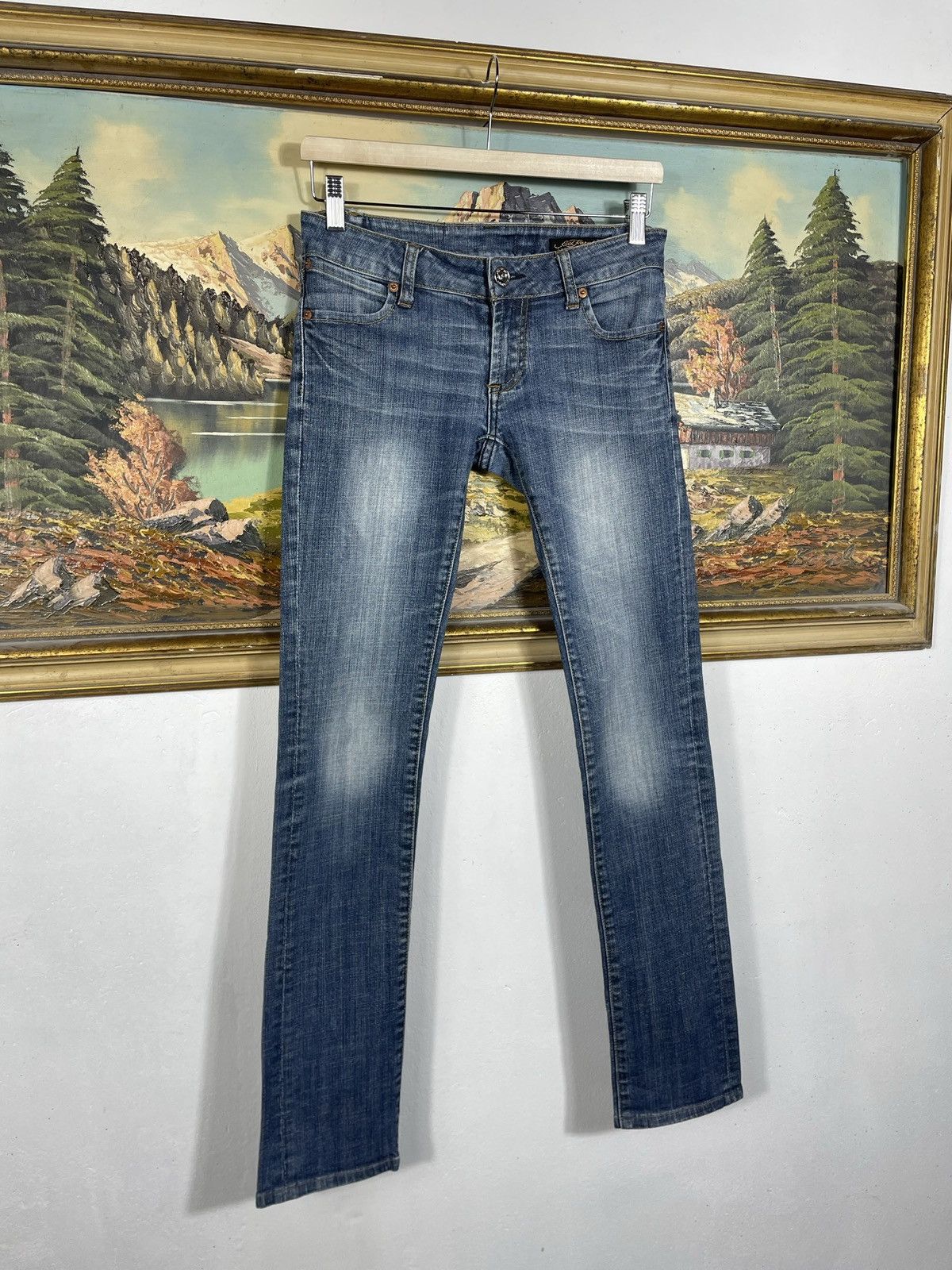 Ed Hardy × Vintage Ed Hardy Vintage Y2k Low Rise Denim Trousers Jeans Drip Swag Size 26" / US 2 / IT 38 - 4 Thumbnail