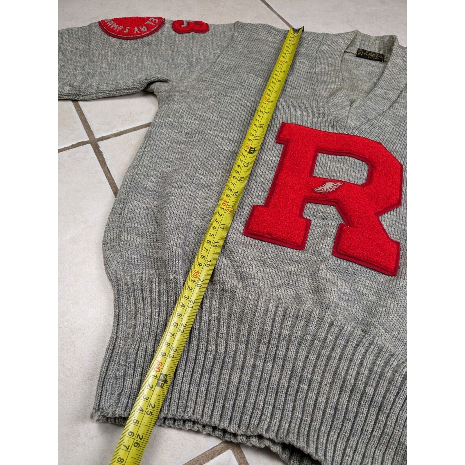 Other Vtg 1960s Art Knitting Mill Sweater Letterman Detroit Size US M / EU 48-50 / 2 - 10 Thumbnail