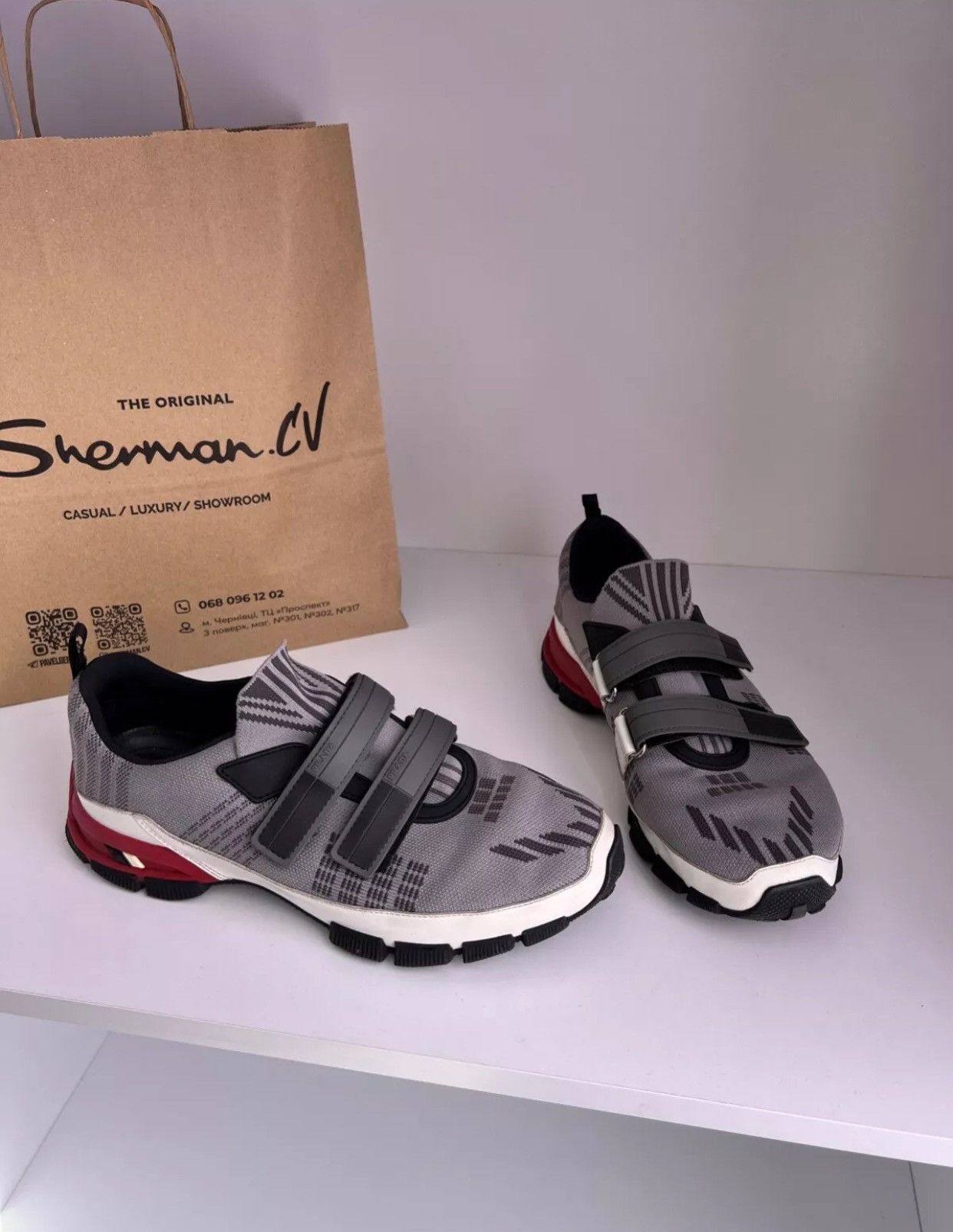 Designer × Prada × Vintage Vintage Prada Cross Section Slip-On Sneakers Size US 8 / EU 41 - 4 Thumbnail