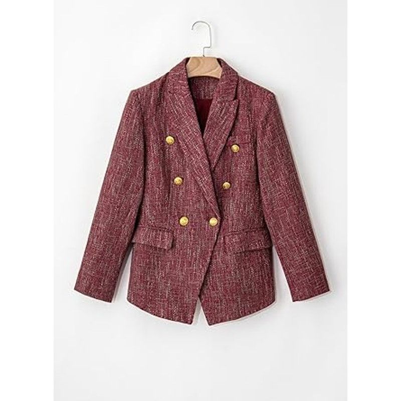 Other Happy Sailed Womens Blazer Double Breasted Turndown Collar Size XL / US 12-14 / IT 48-50 - 5 Thumbnail