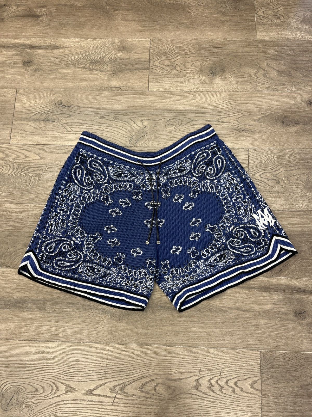 Amiri Bandana Shorts Blue 2XL