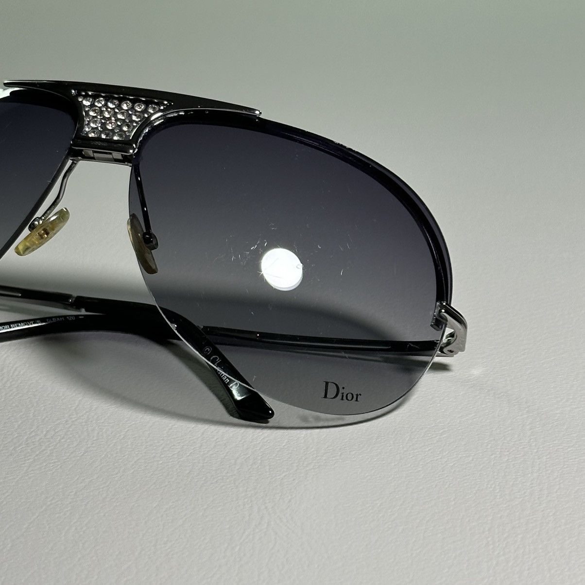 Dior CHRISTIAN DIOR REMOVE/S Ruthenium Aviator Sunglasses Size ONE SIZE - 8 Thumbnail