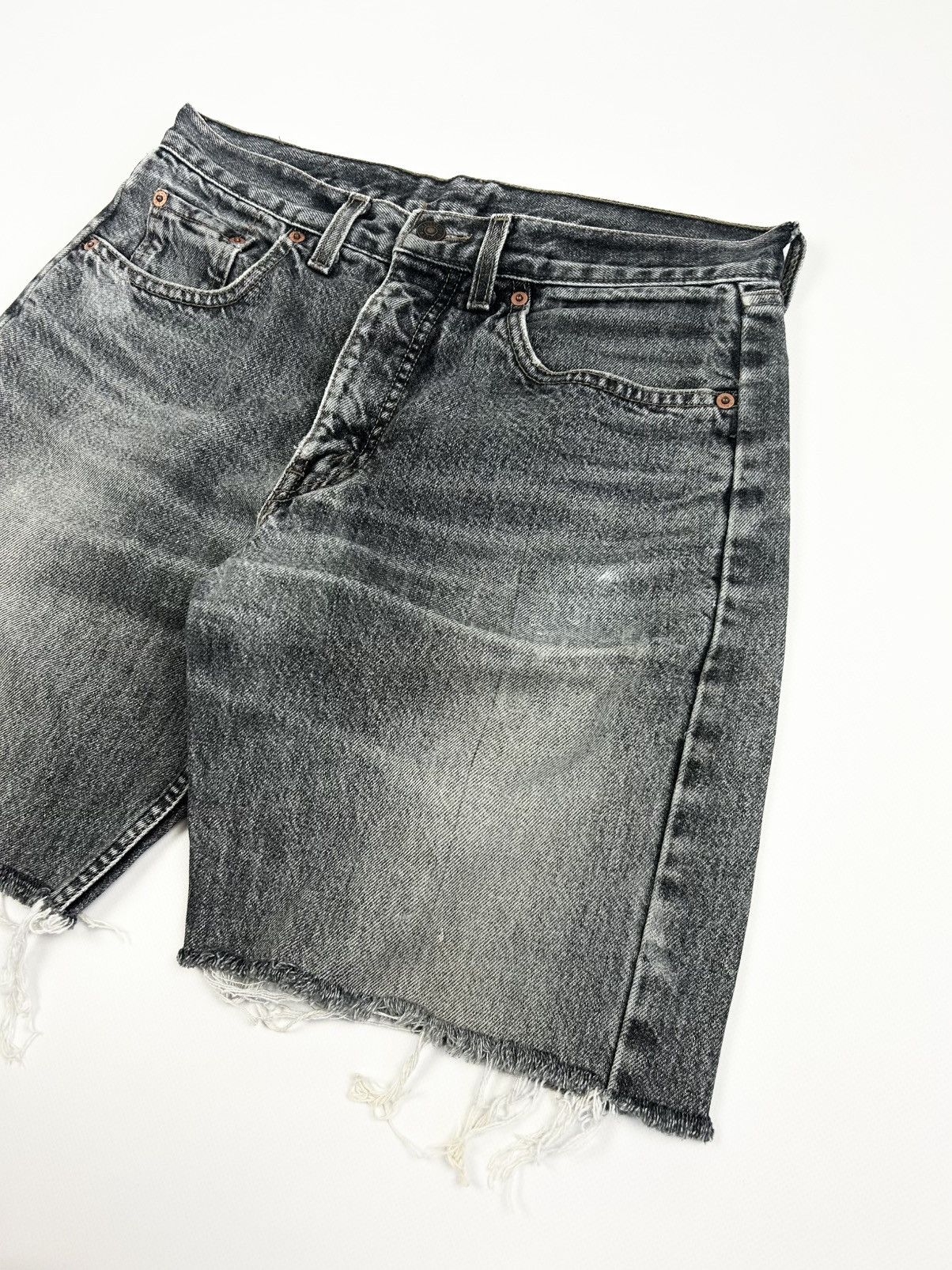Levi's Vintage Clothing Vintage Levis 615 Orange Tab Shorts Rare Gray Y2k 90s USA Size US 30 / EU 46 - 4 Thumbnail