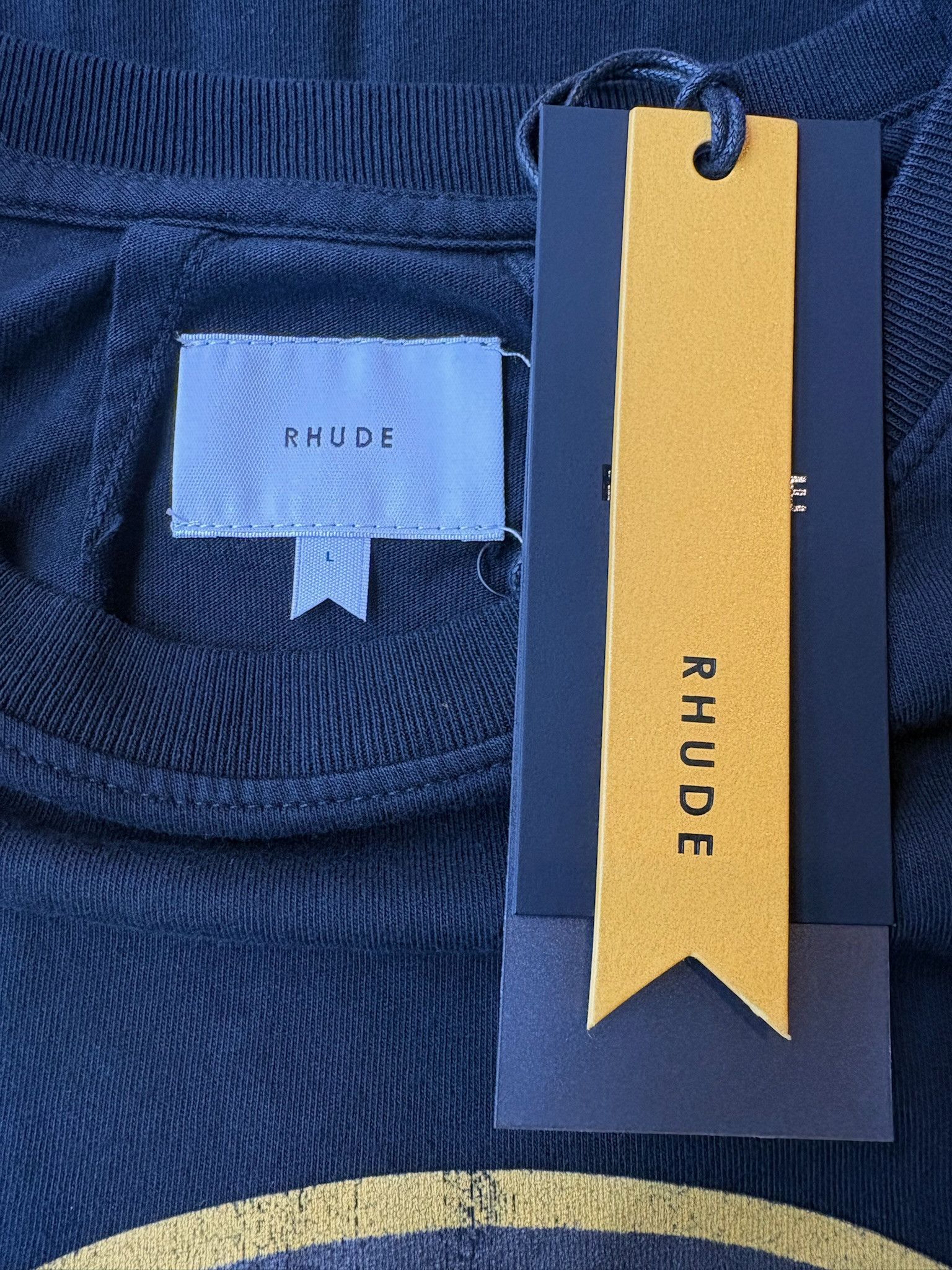 Rhude Rhude "Saint Malo" Tee (Vintage Black) Size US L / EU 52-54 / 3 - 3 Thumbnail