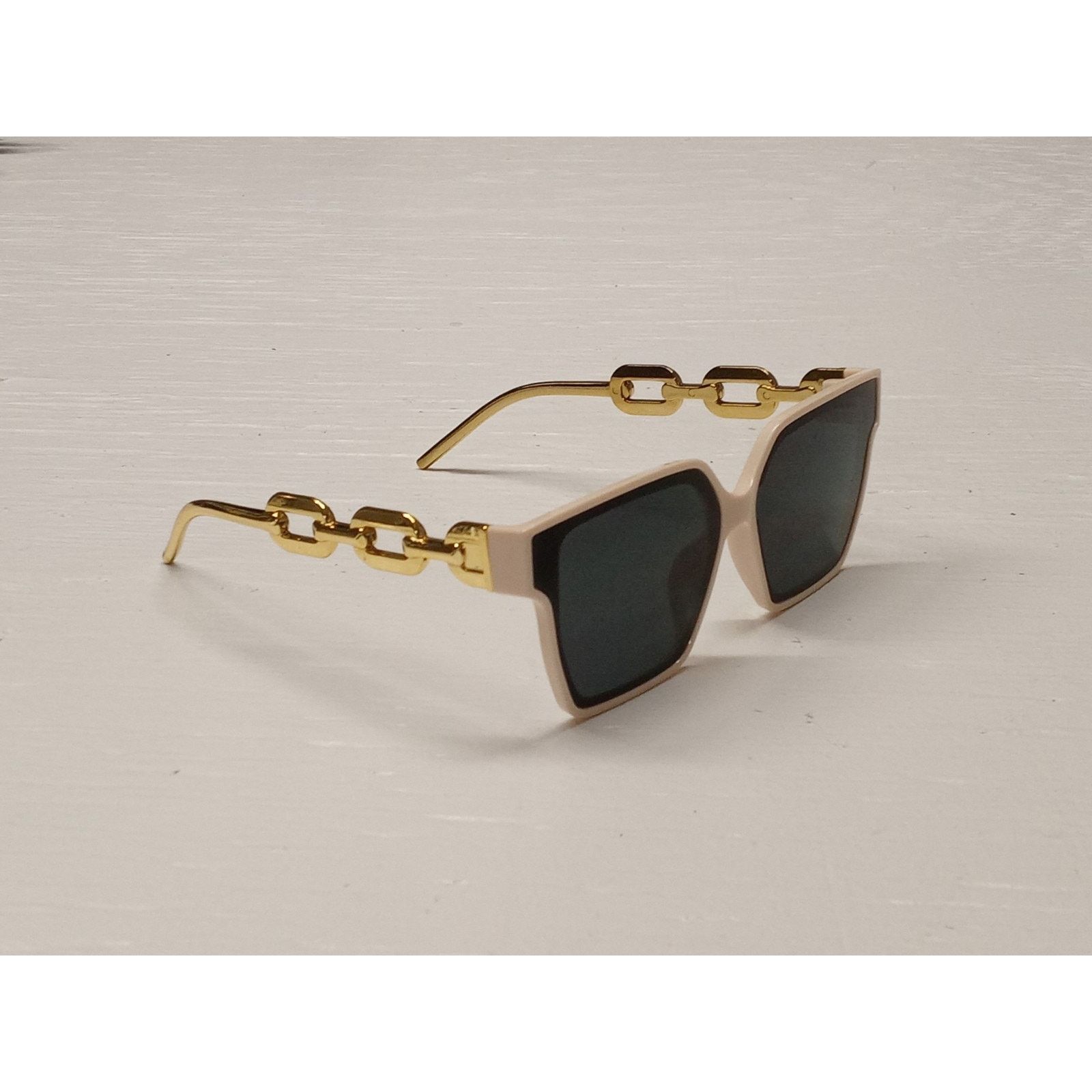 Other Gold Chain (Adult) UV400 Pink Frame Black Lense Sunglasses Size ONE SIZE - 3 Thumbnail