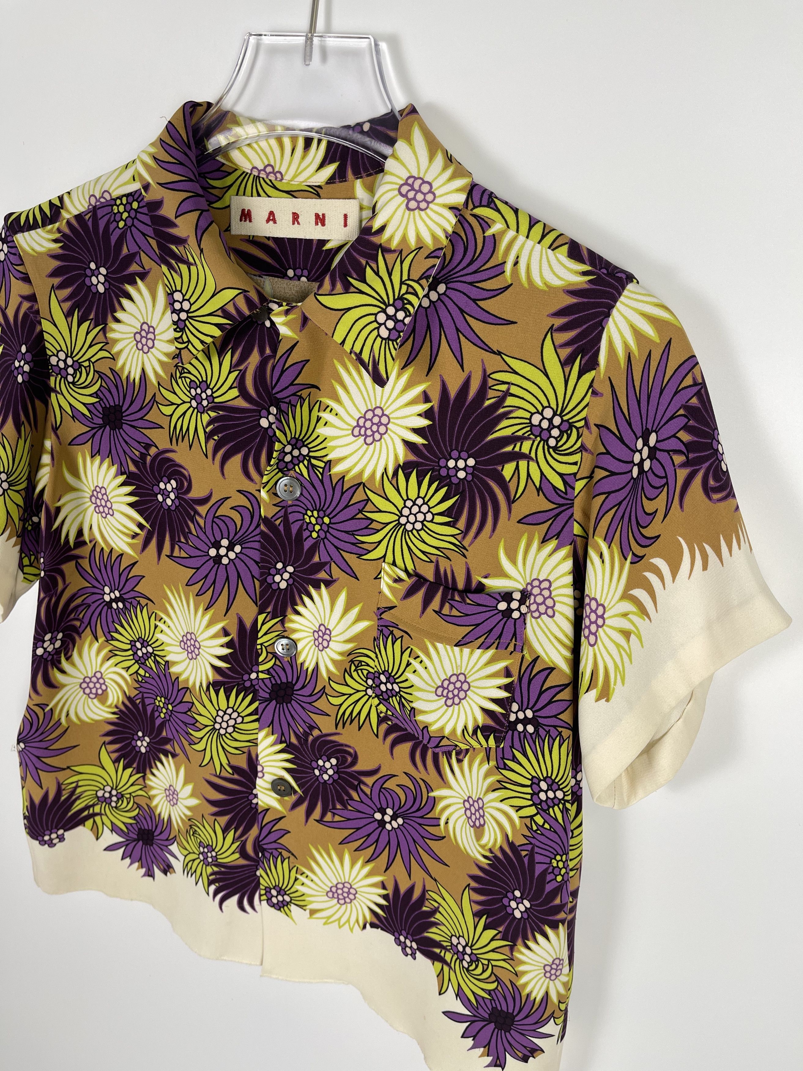 Marni Marni All-over Pattern Silk Aloha Shirt Size US XS / EU 42 / 0 - 2 Thumbnail