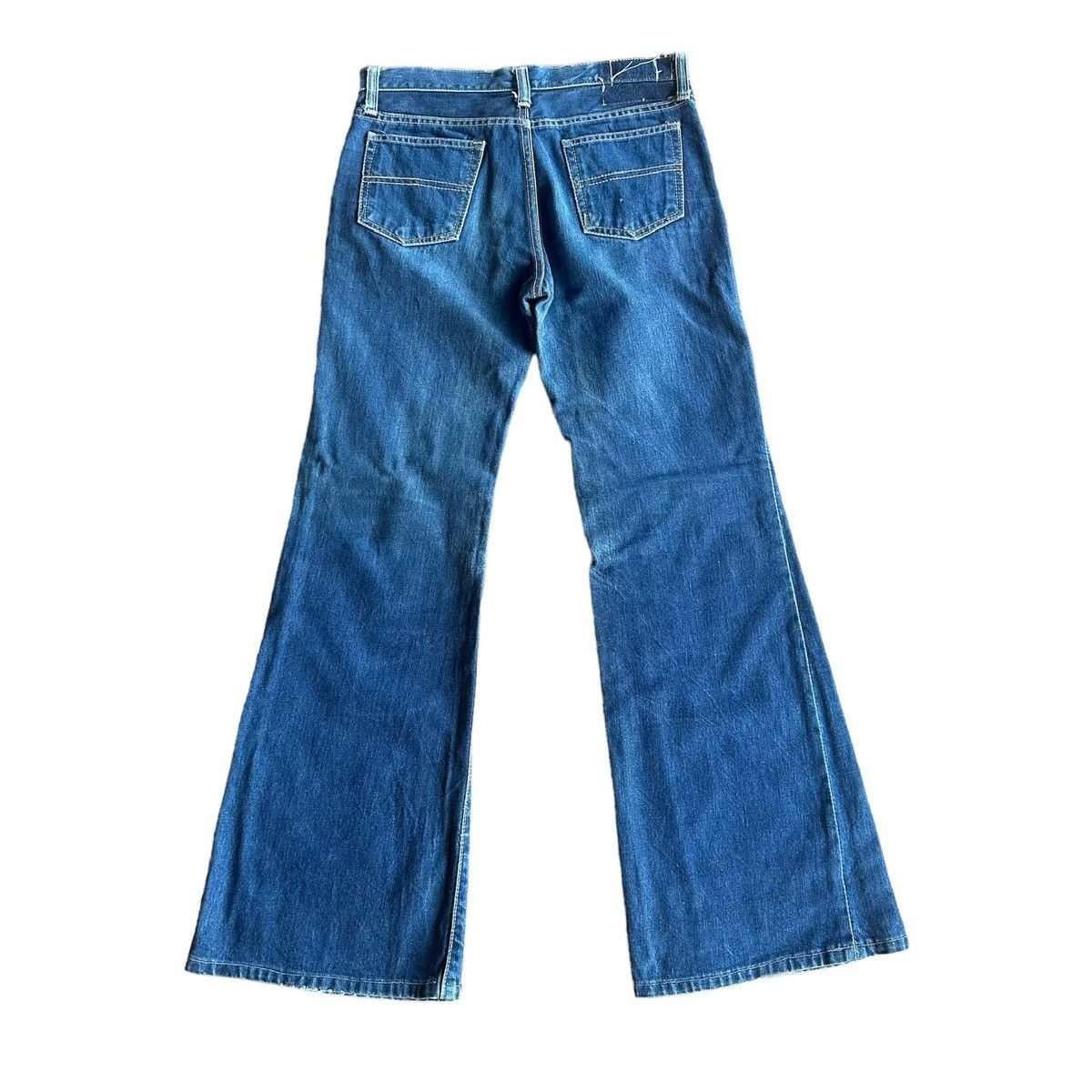 Vintage FLARE/BOOTCUT ‼️ Vintage COLOLUD Yellow Stitch Sconvil Denim Size US 27 - 2 Thumbnail
