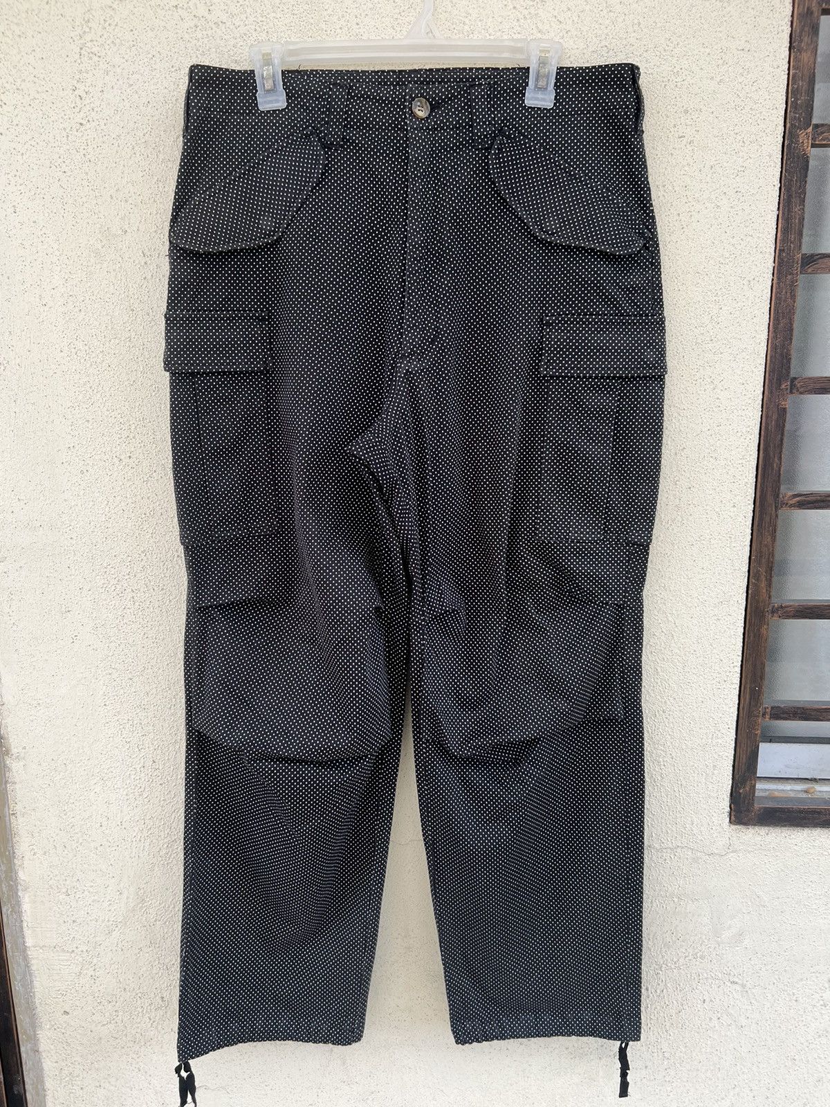 Vintage Vintage Human Forum Japan Baggy Polka Dot Cargo Trouser Size US 32 / EU 48 - 6 Thumbnail