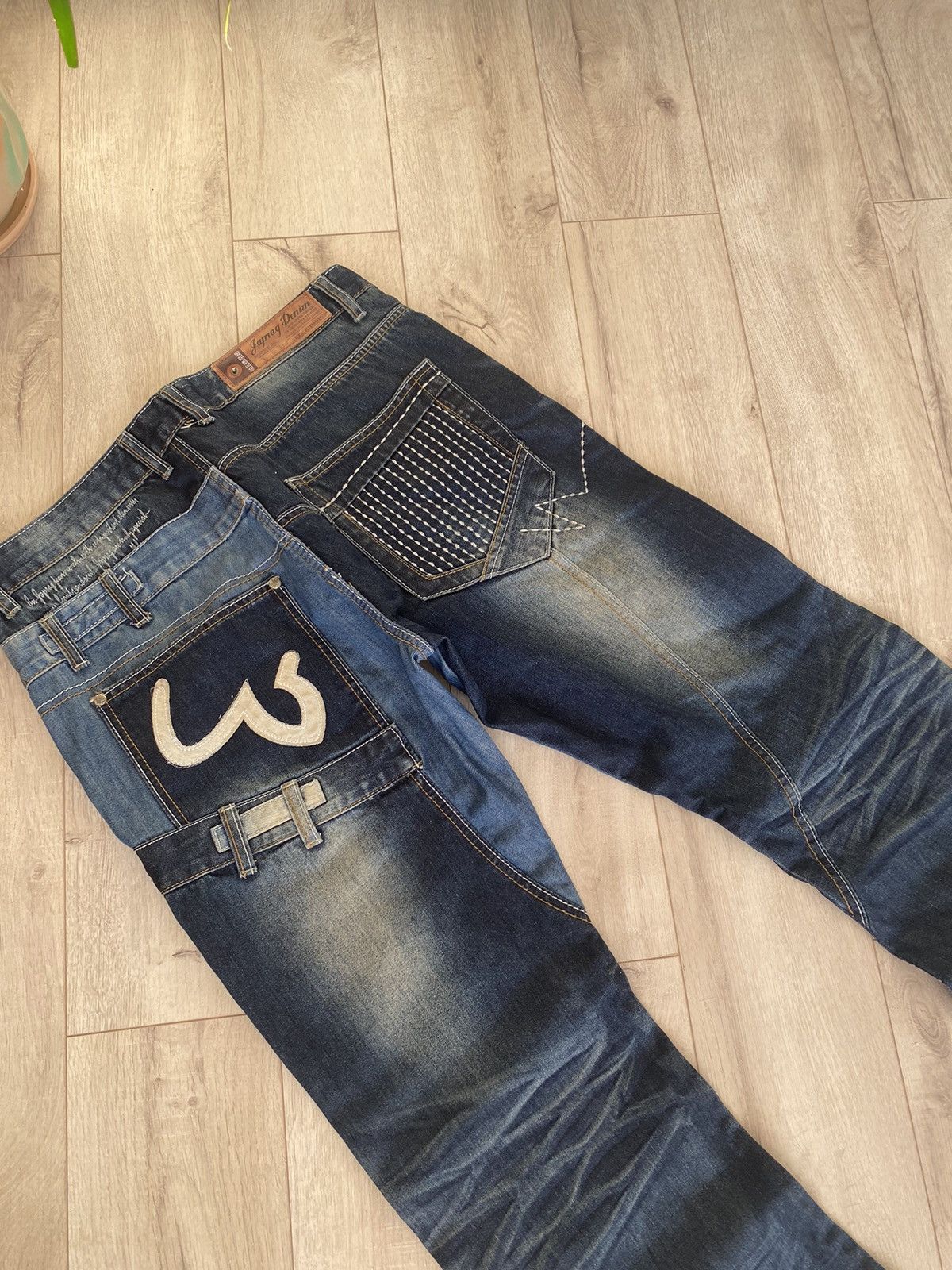 Japanese Brand Vintage Japrag Japanese Avant Garde Jeans Denim Rare Faded Size US 36 / EU 52 - 6 Thumbnail