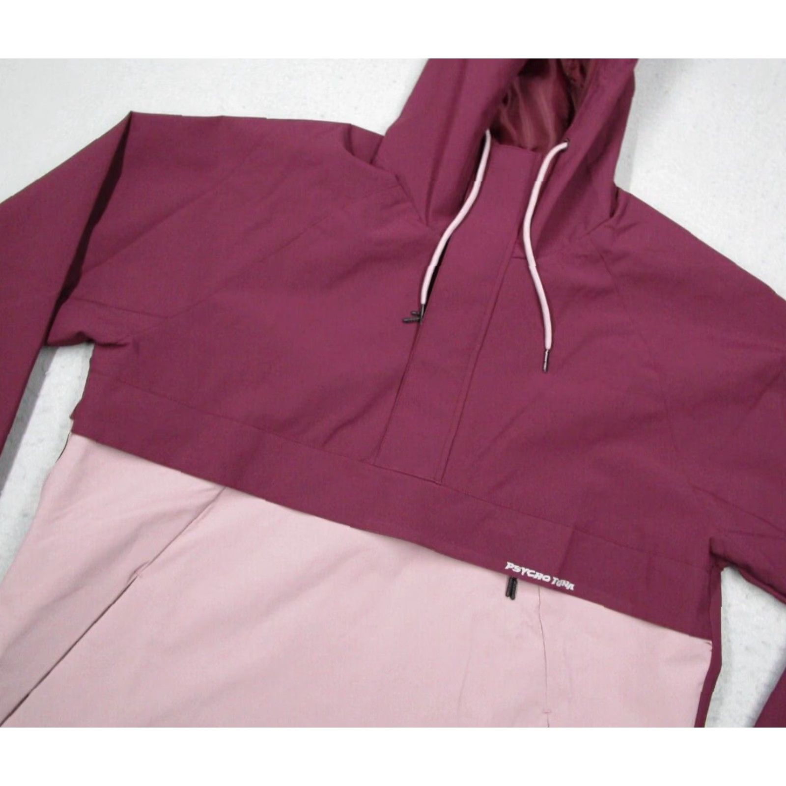 Vintage Psycho Tuna Jacket Mens Large Purple 1/4 Zip Hooded Anorak Cyclone Zip Pockets Windbreaker City Hip Hop Sports Size US L / EU 52-54 / 3 - 2 Thumbnail