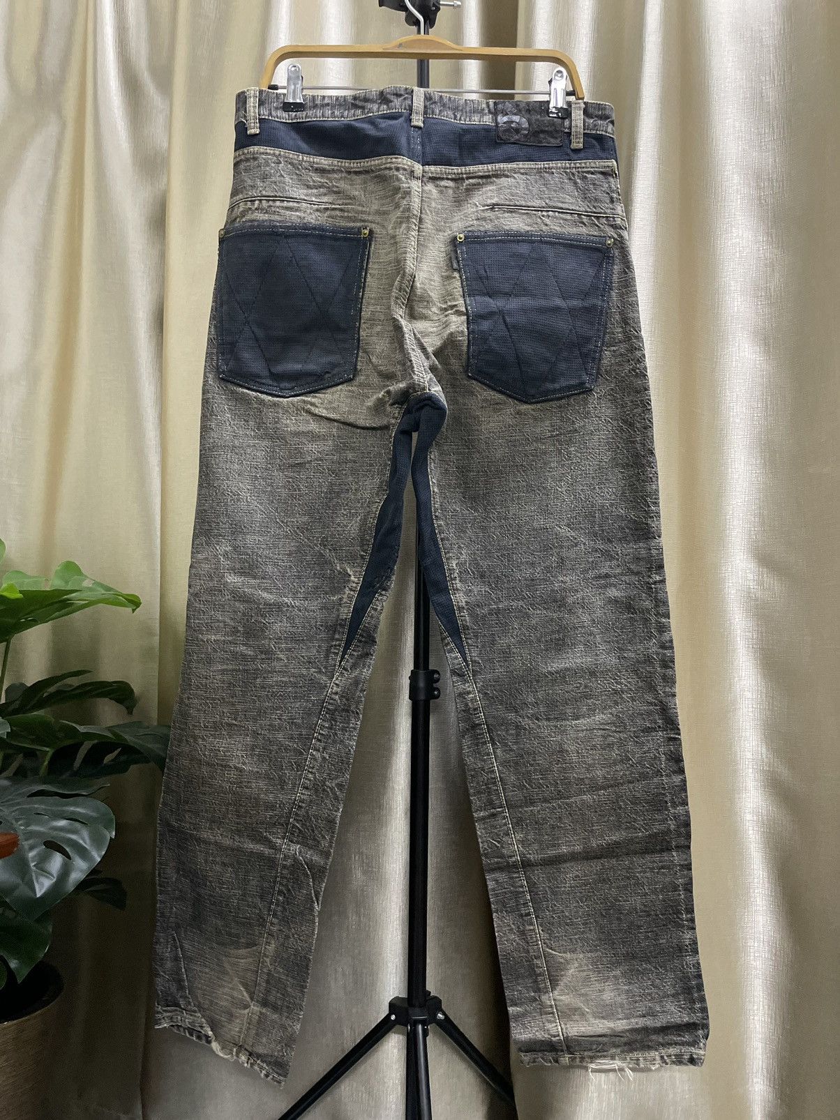 Japanese Brand × Vintage SCANNER FUNDAMETAL PRODUCT REBUILT KAPITAL DENIM Size US 34 / EU 50 - 2 Thumbnail