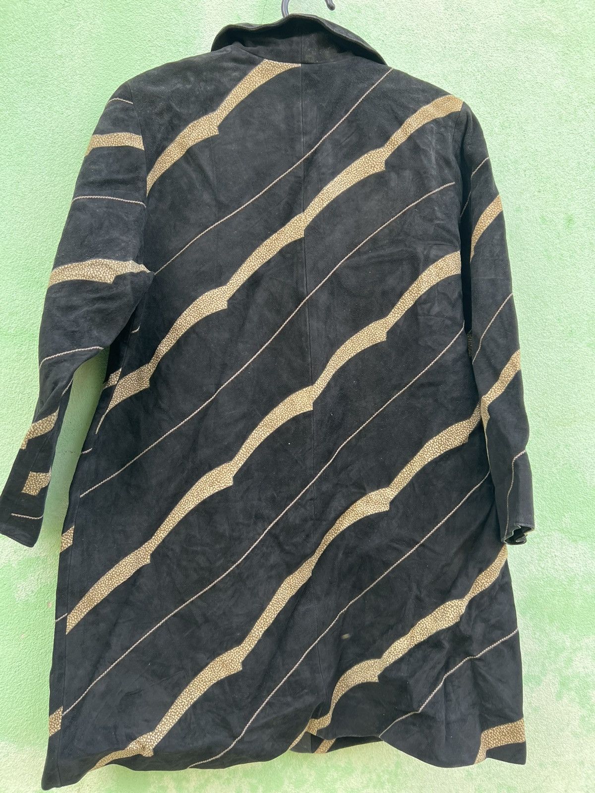 Leather Vintage Made in Japan Suede Leather Avant Garde Asymmetrical Size US L / EU 52-54 / 3 - 3 Thumbnail
