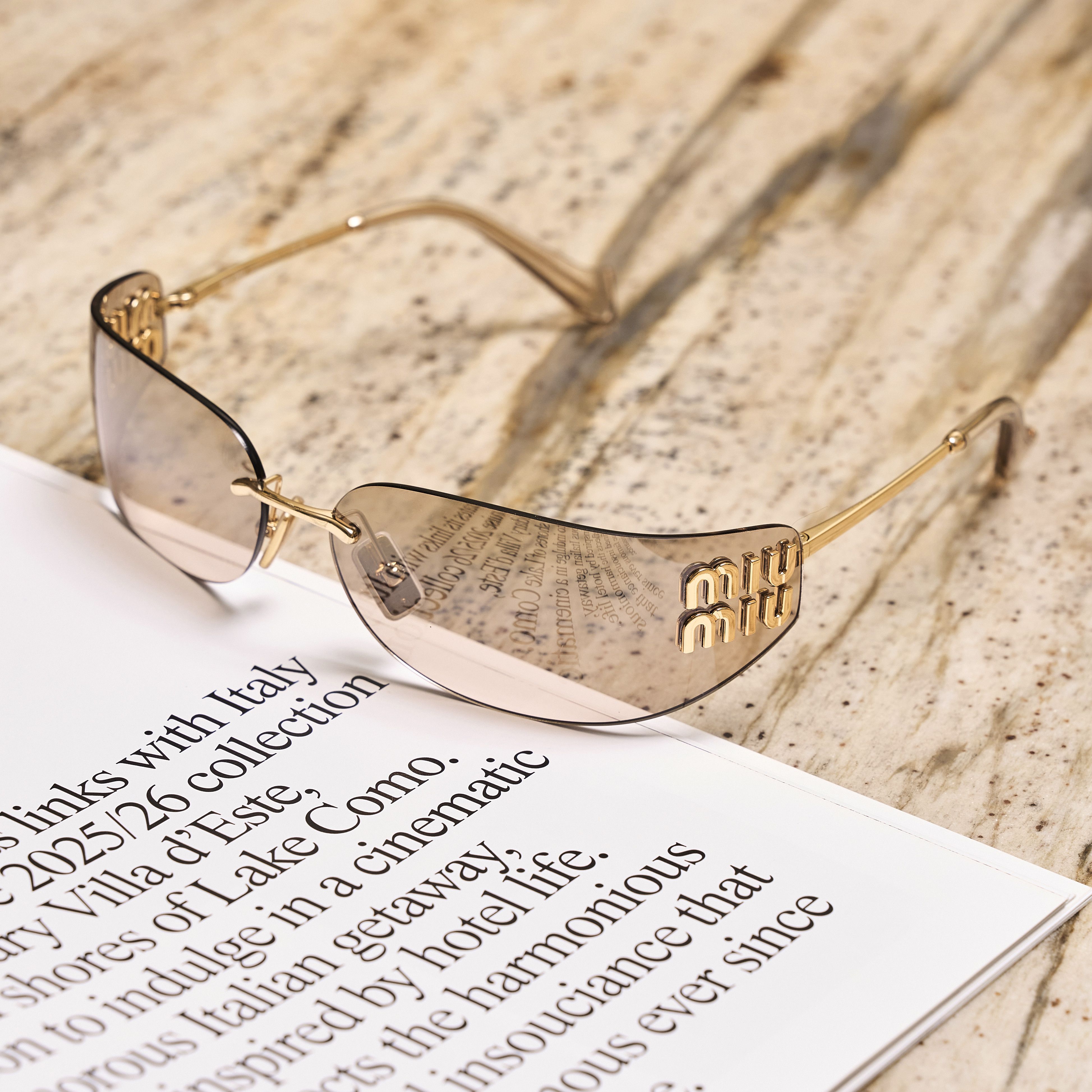Miu Miu MIU MIU A51 5AK20P SUNGLASSES Size ONE SIZE - 1 Thumbnail