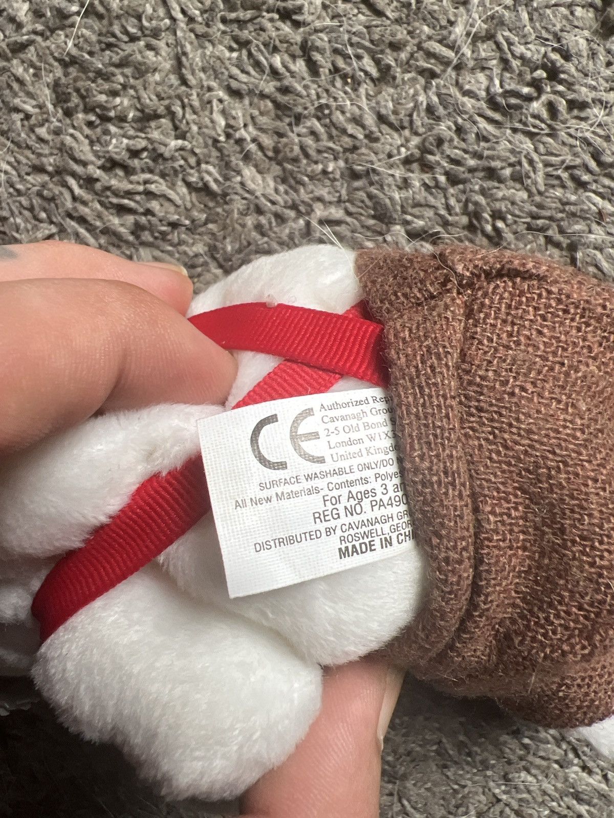 Coca Cola 1999 Coca-Cola Polar Bear In Suspenders Bean Bag Plush Size ONE SIZE - 8 Thumbnail