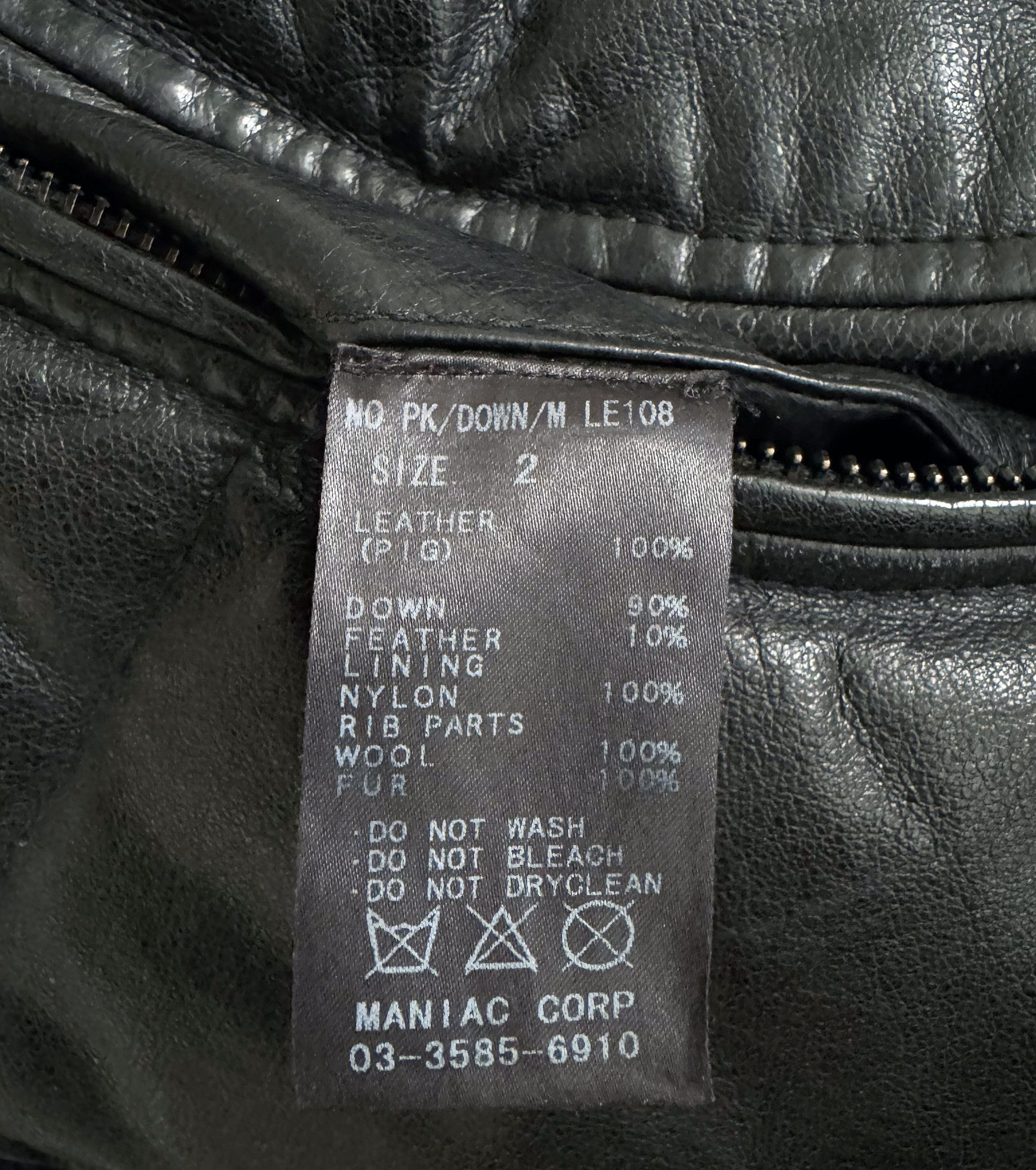 Le Grande Bleu (L.G.B.) Leather Down Bomber Jacket Size US M / EU 48-50 / 2 - 7 Thumbnail