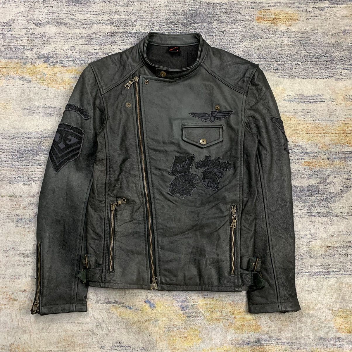 JACKROSE Jackrose patches bikers leather jacket Size US XS / EU 42 / 0 - 3 Thumbnail