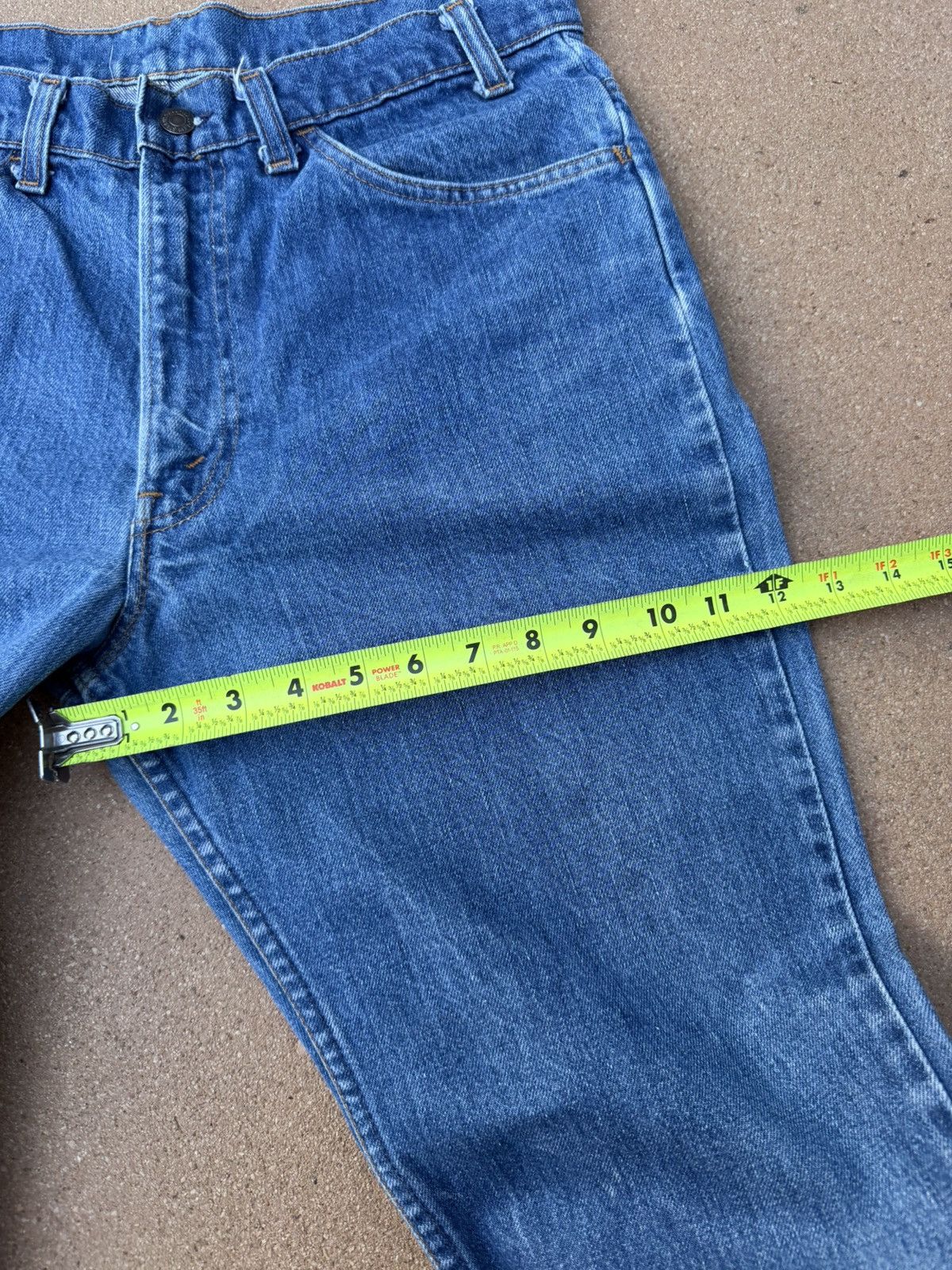 Levi's Vtg 70’s Levi’s 646 Orange Tab Bellbottom Flare Jeans 33x28 Size US 33 - 13 Thumbnail