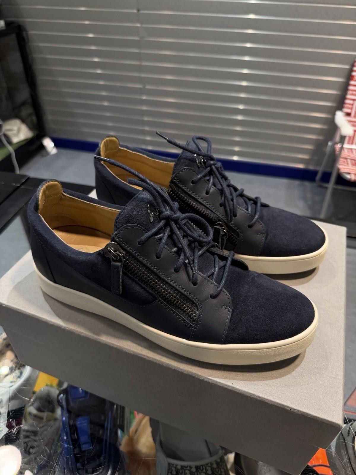 Giuseppe Zanotti Giuseppe Zanotti Frankie Blue Sneakers Size 42EU/9US Size US 9 / EU 42 - 4 Thumbnail