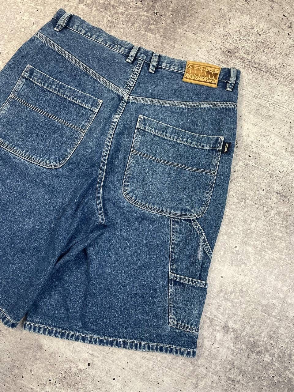Mecca Vintage Mecca USA Baggy Carpenter Denim Shorts Y2K Size US 36 / EU 52 - 3 Thumbnail