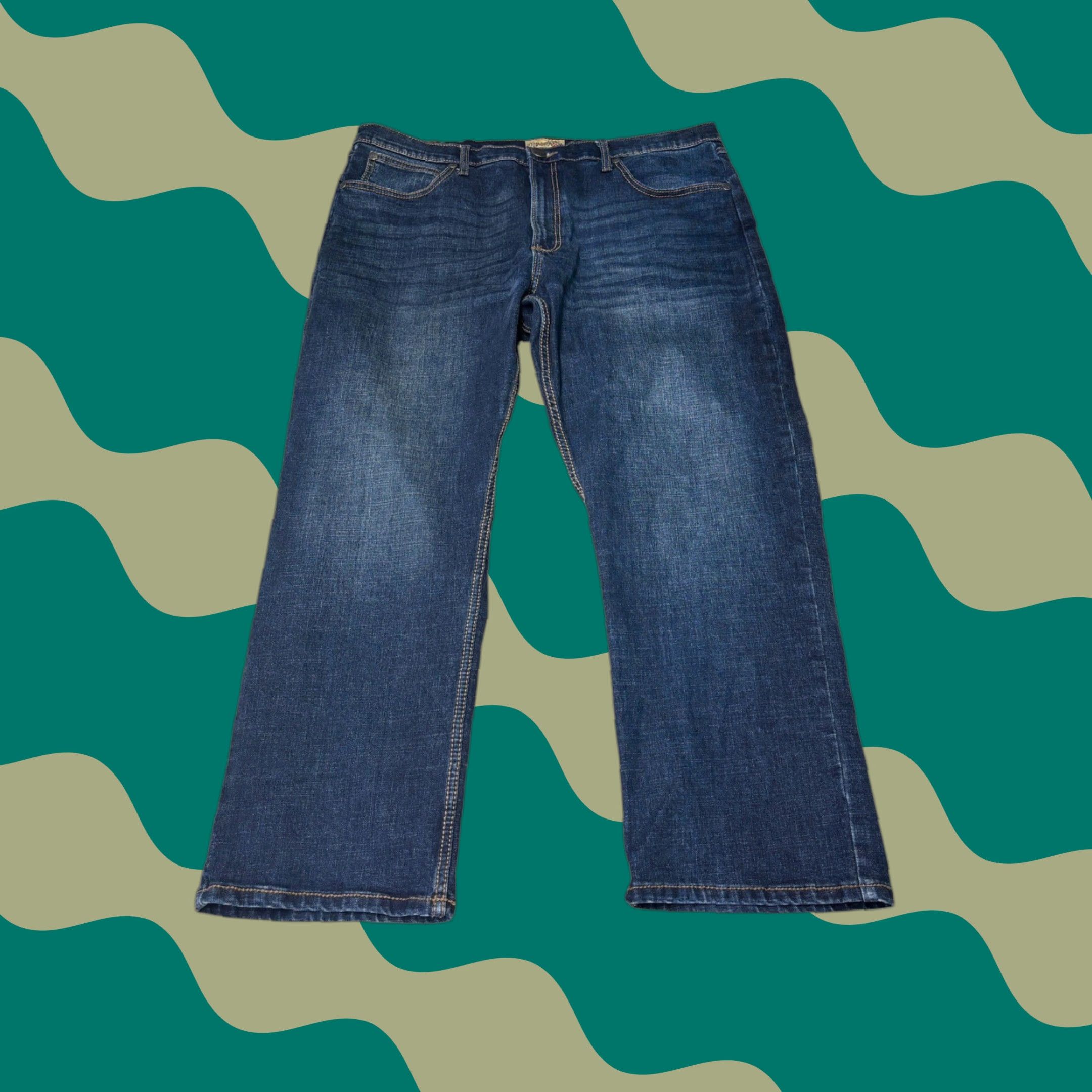 Wrangler Wrangler 20X Style 33 Jeans Mens 38x30 Dark Wash Straight Leg Relaxed Fit Denim Size US 38 / EU 54 - 1 Thumbnail