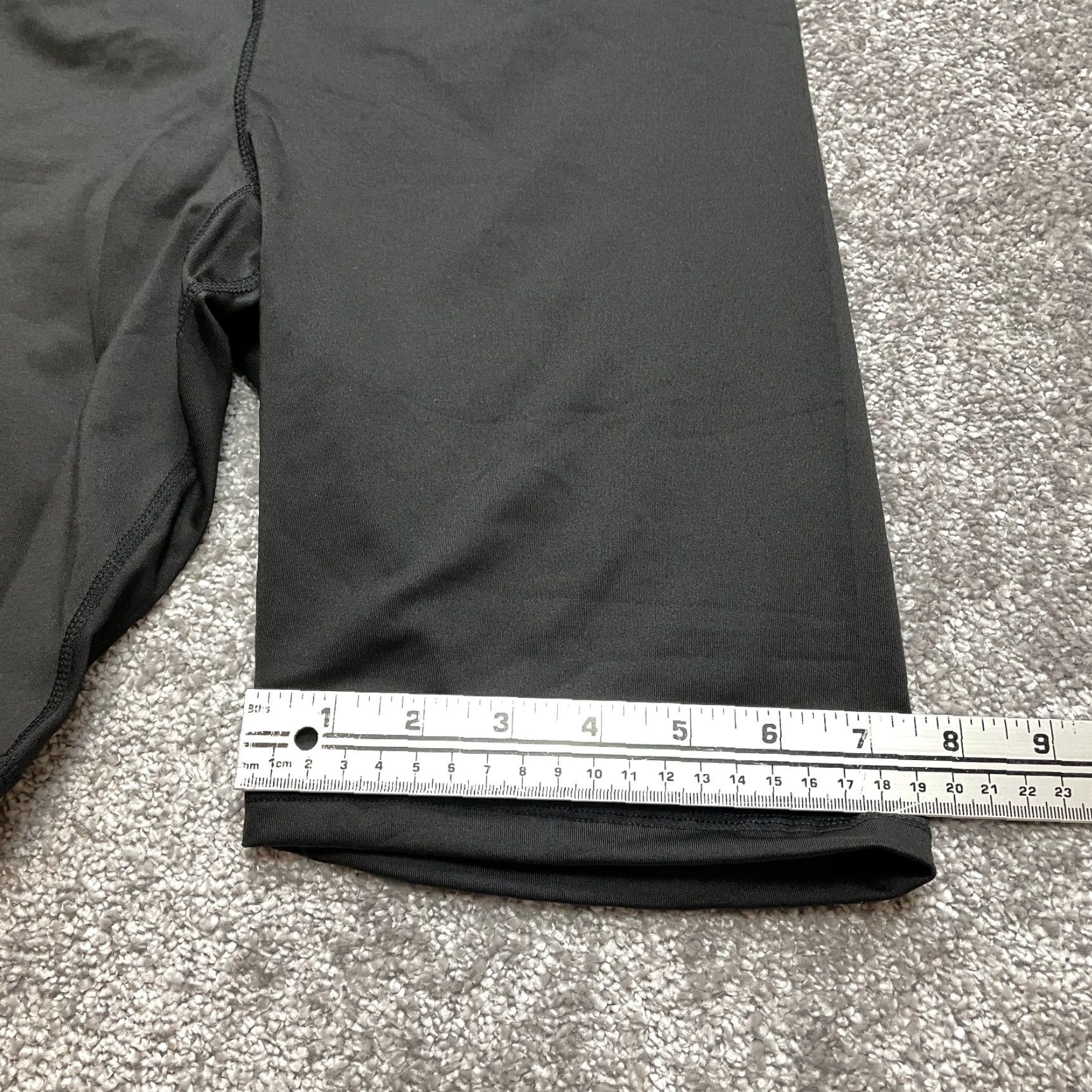 Vintage Unbranded Compression Shorts Womens M Black Stretch Active Gym Yoga New NWT Size 32" / US 10 / IT 46 - 2 Thumbnail