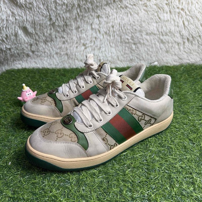 Gucci Gucci Screener Vintage Lace-Up Sneakers - Size US 9.5 / EU 42-43 - 1 Thumbnail