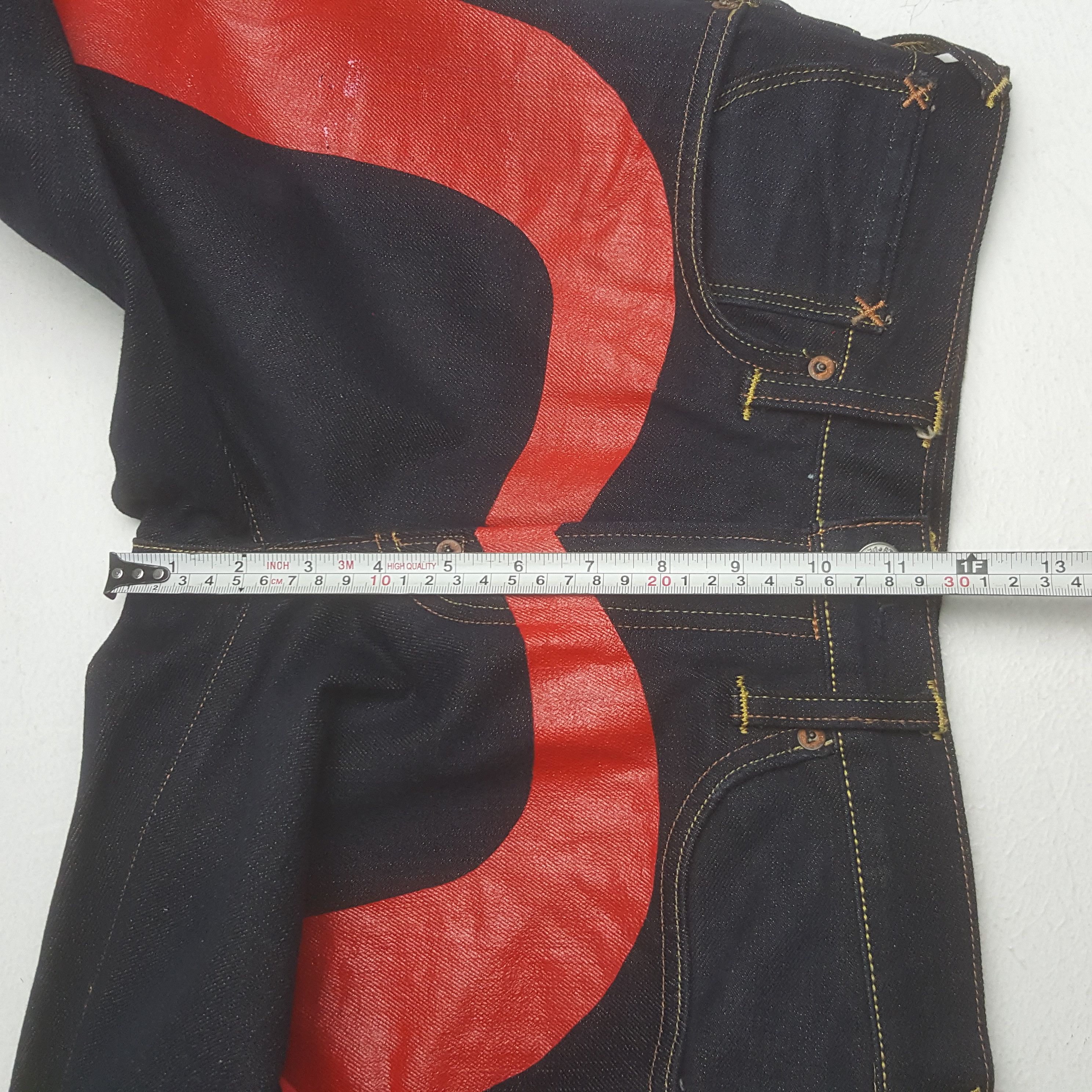 Japanese Brand × Vintage Vintage Evisu Japan Selvedge Custom Daicock Denim Jeans Size US 30 / EU 46 - 8 Thumbnail