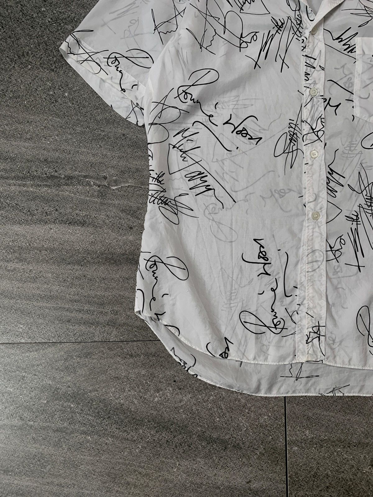 Comme des Garcons Homme Plus FREE IMPORT TAX 2005 Rolling Stones Collabs Silk Shirt Size US M / EU 48-50 / 2 - 4 Thumbnail