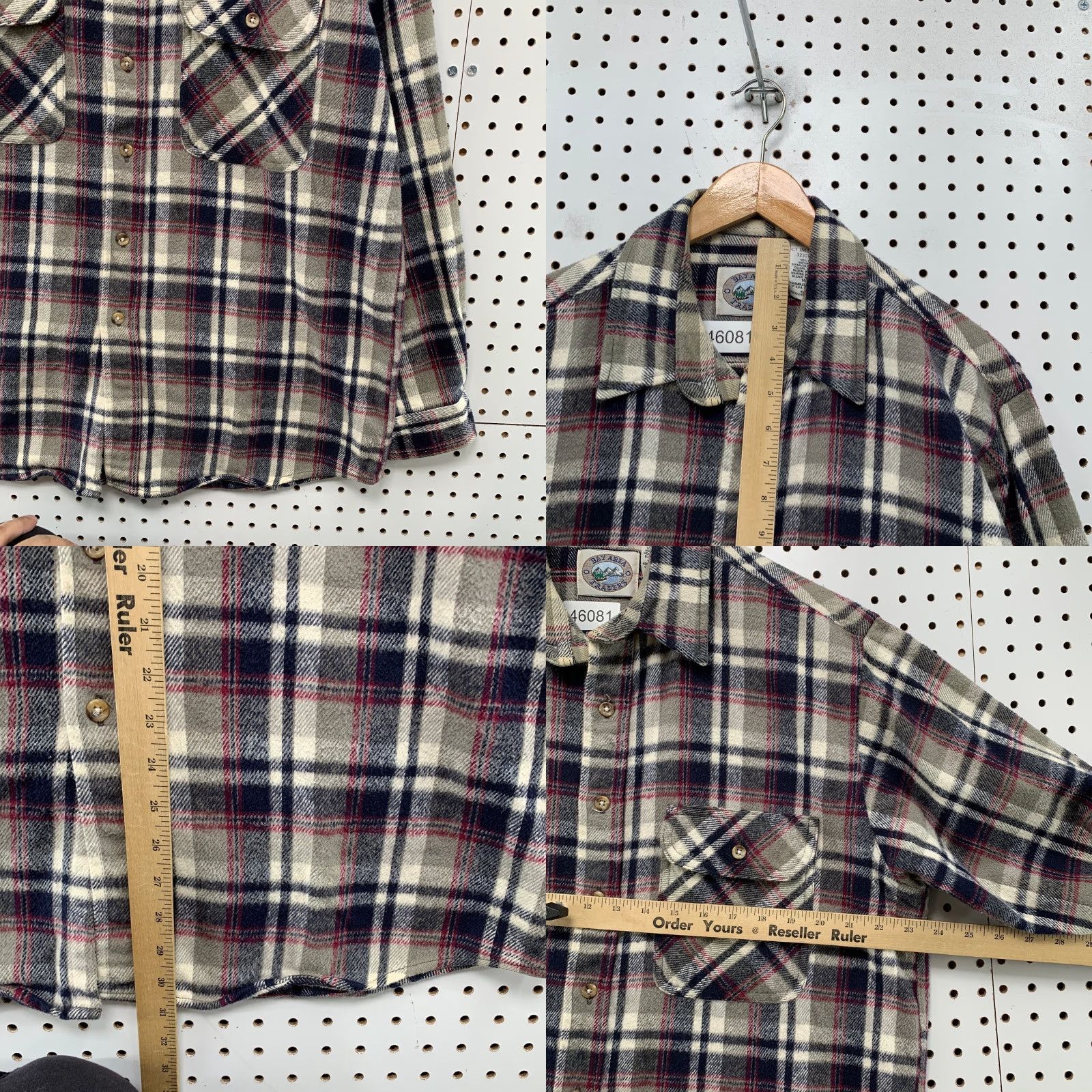 Vintage VINTAGE Trader Bay Shirt Mens L Brown Plaid Heavyweight Flannel Button-Down Shirt Size US L / EU 52-54 / 3 - 8 Thumbnail