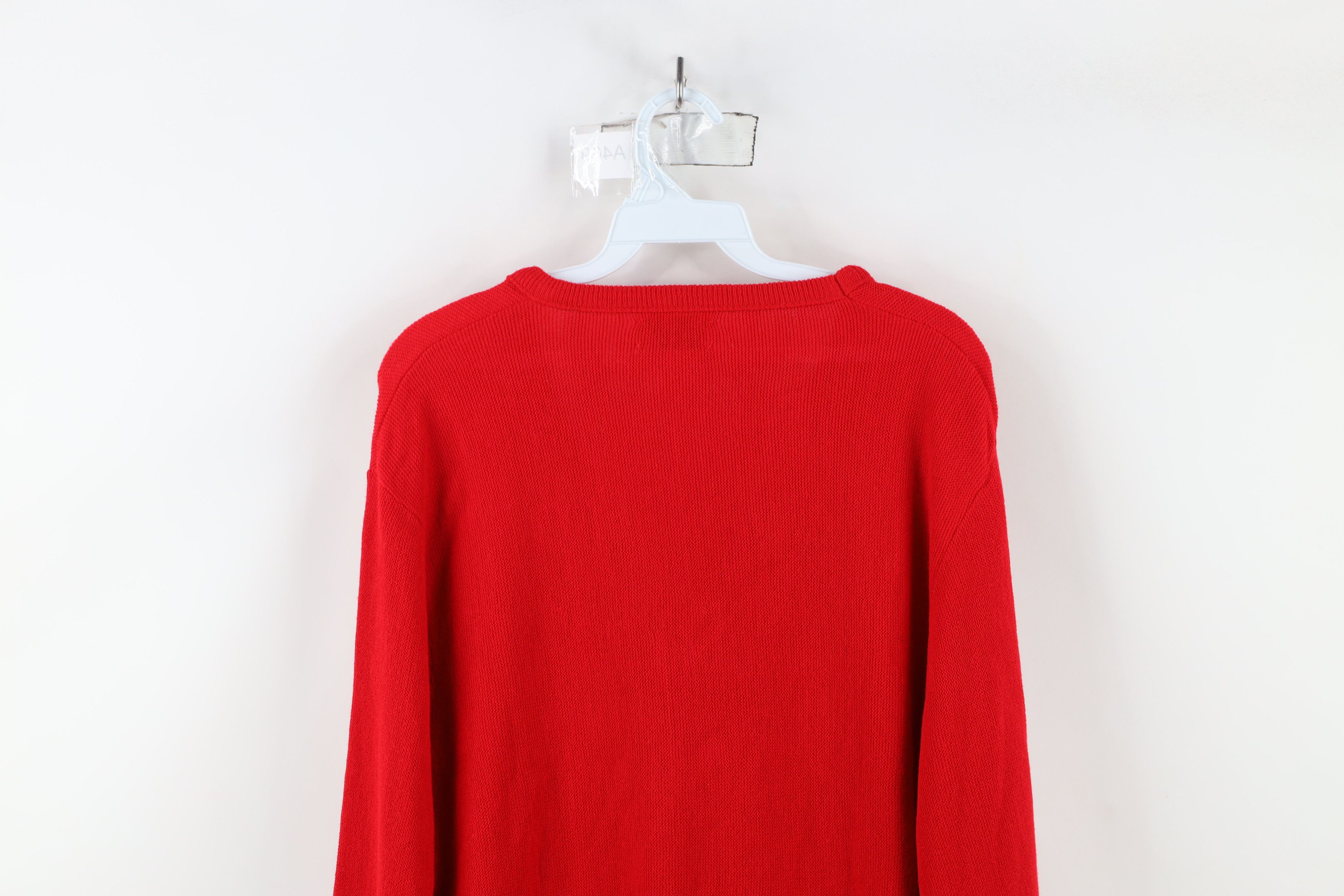 Vintage Deadstock Vintage 70s 80s Streetwear V-Neck Sweater Red USA Size US M / EU 48-50 / 2 - 10 Thumbnail