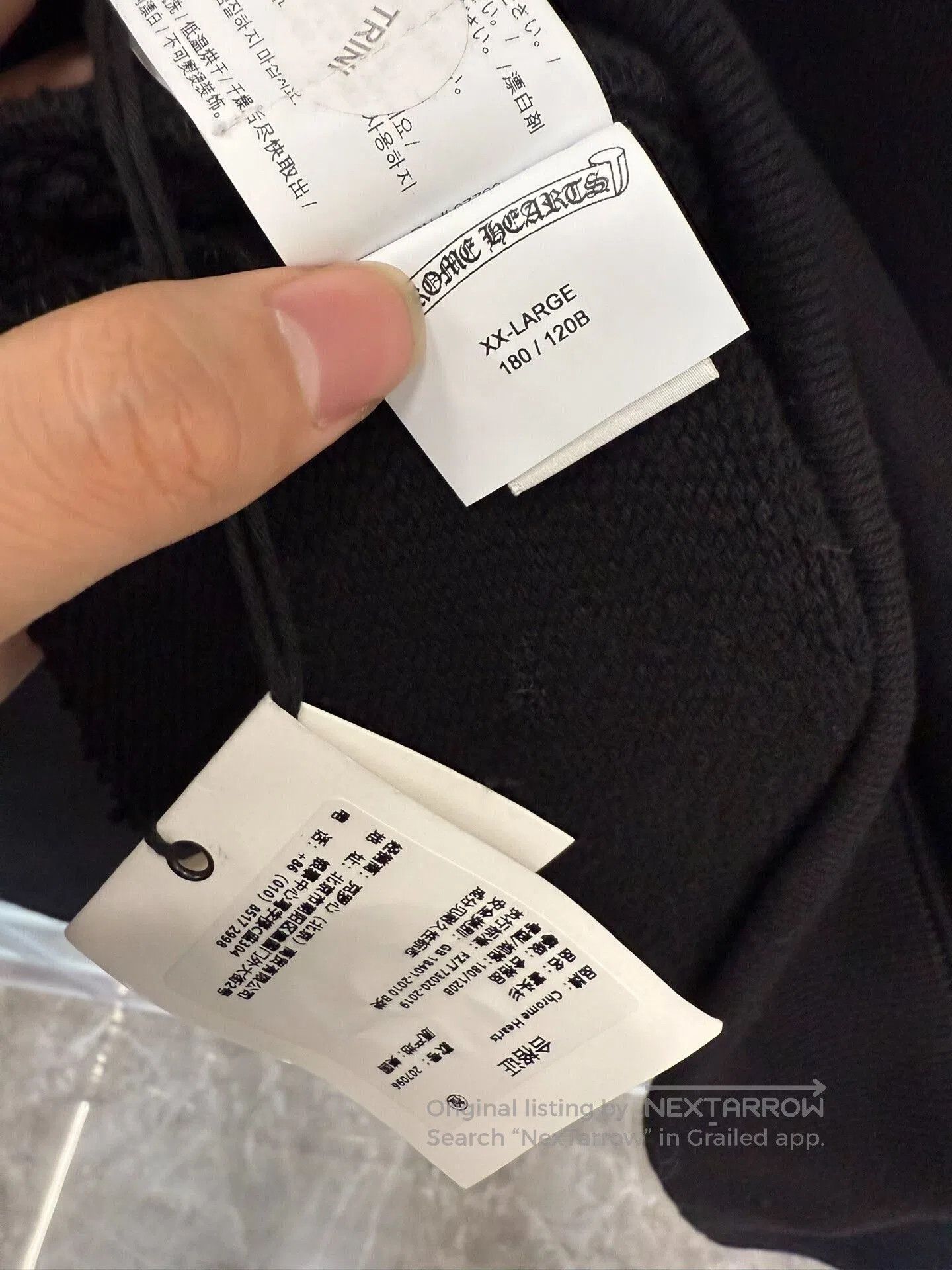 Chrome Hearts Chrome Hearts Cross Sanskrit Patch Crewneck. Size US XXL / EU 58 / 5 - 6 Thumbnail