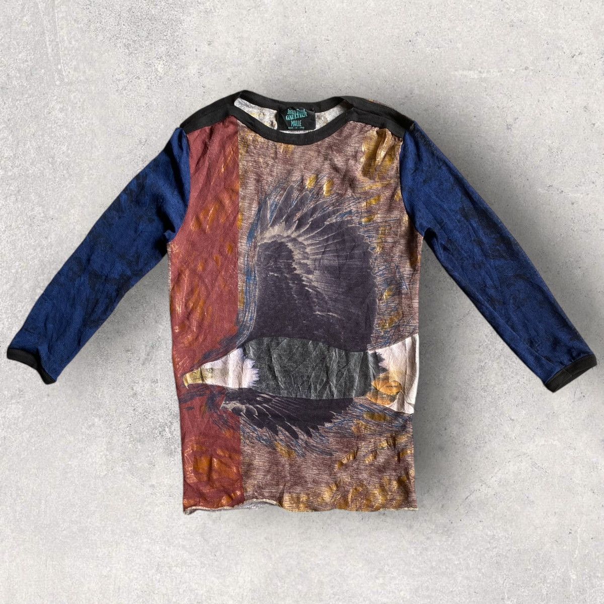 Jean Paul Gaultier SS96 Eagle Print Mesh Top Size US M / EU 48-50 / 2 - 1 Thumbnail
