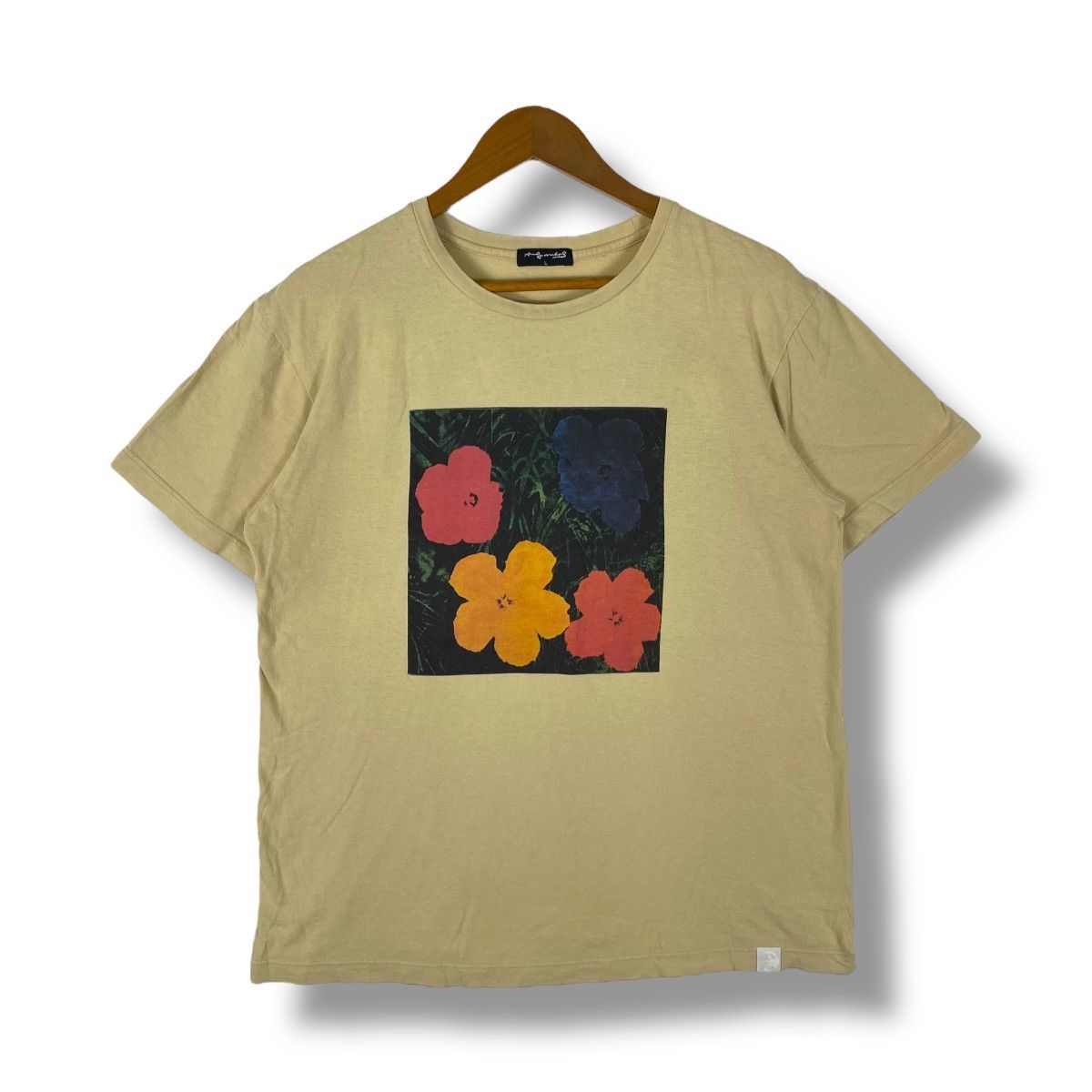 Andy Warhol × Vintage Vintage 00's ANDY WARHOL "Flowers" Art Tee Shirt Large Size Size US L / EU 52-54 / 3 - 1 Thumbnail