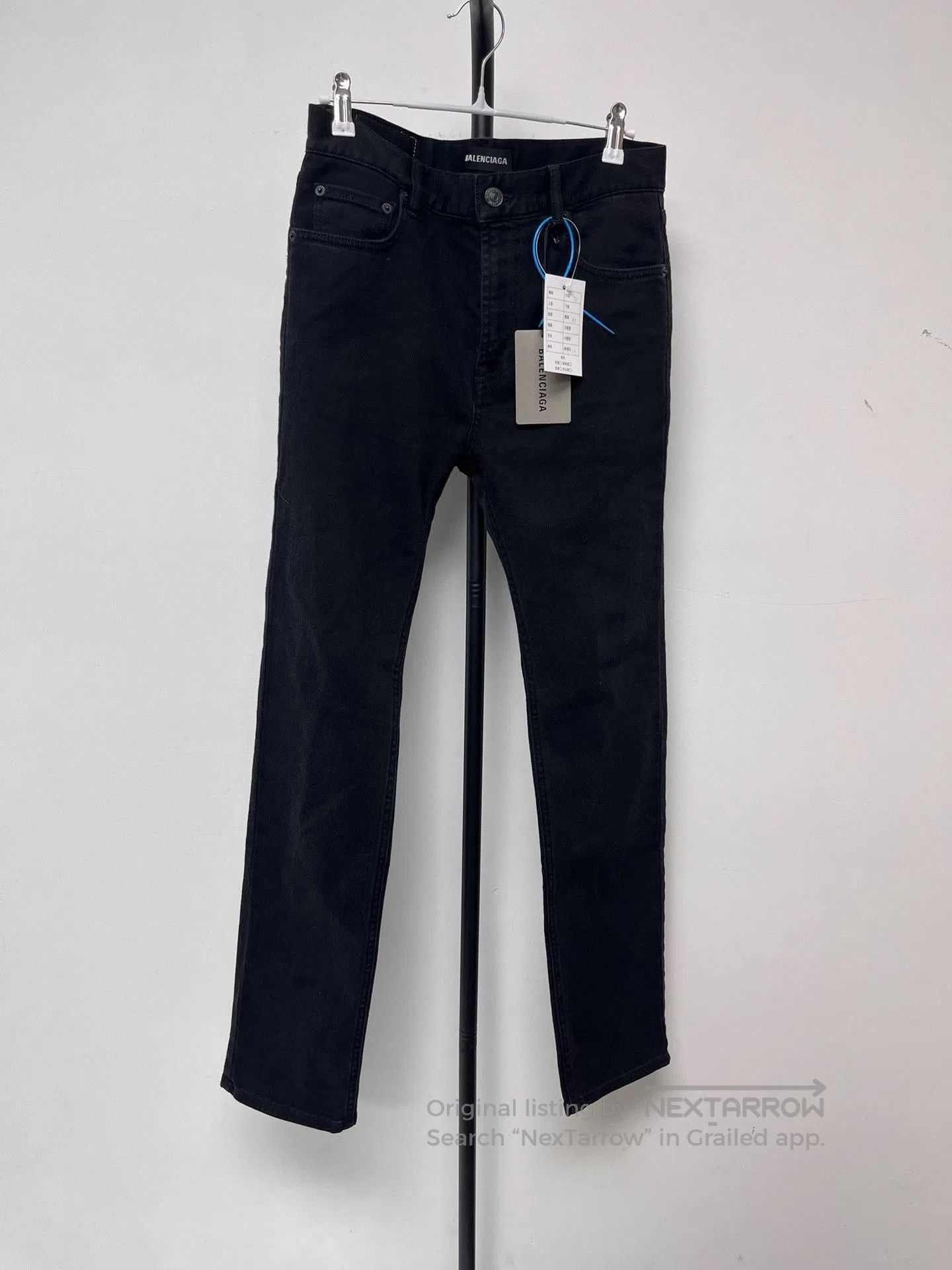 Balenciaga Balenciaga Men's Slim Logo Patch Jeans. Size US 30 / EU 46 - 1 Thumbnail