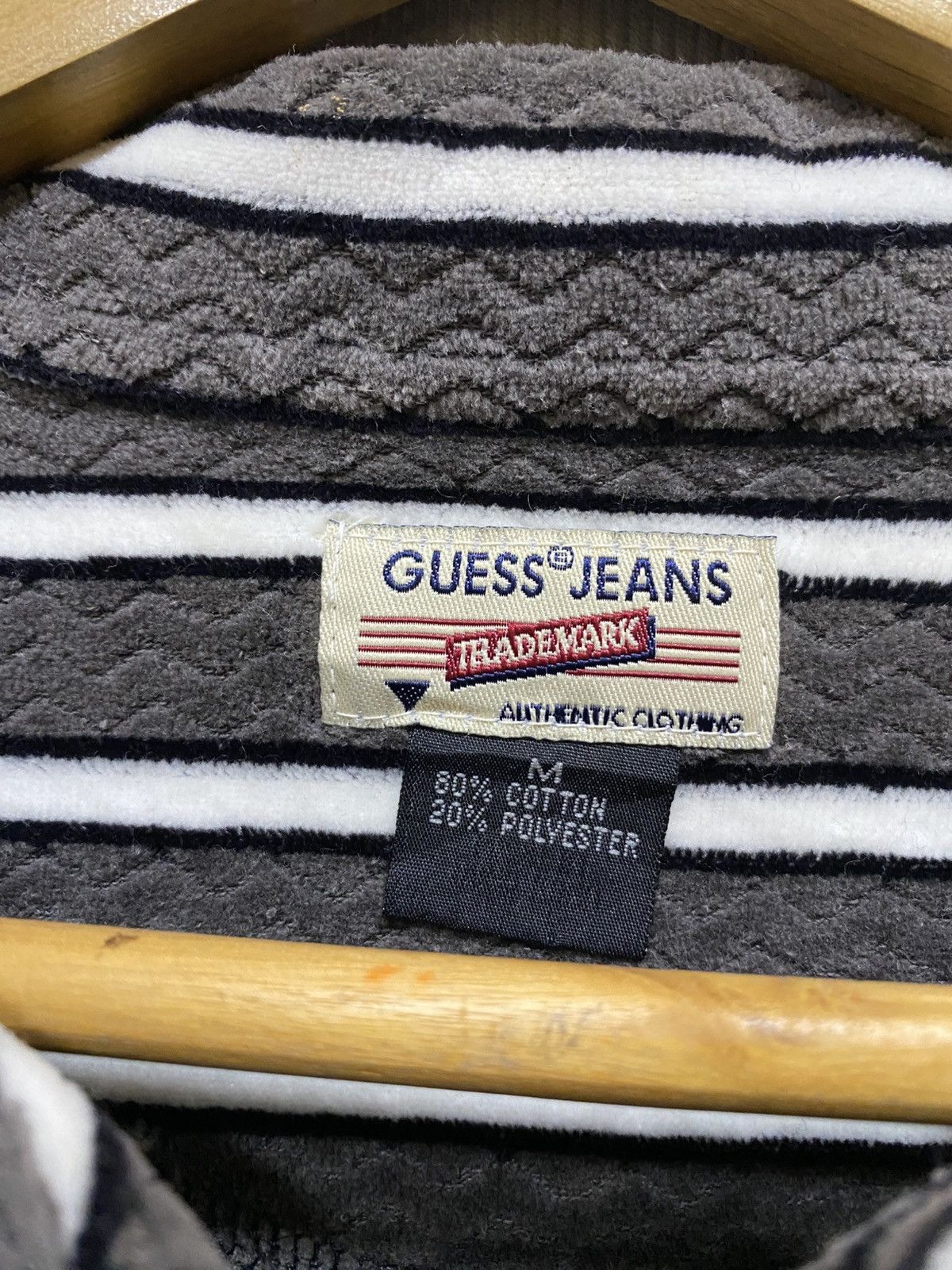 Guess Vintage Guees Stripes Fleece Half Zip Shirt Size US M / EU 48-50 / 2 - 9 Thumbnail