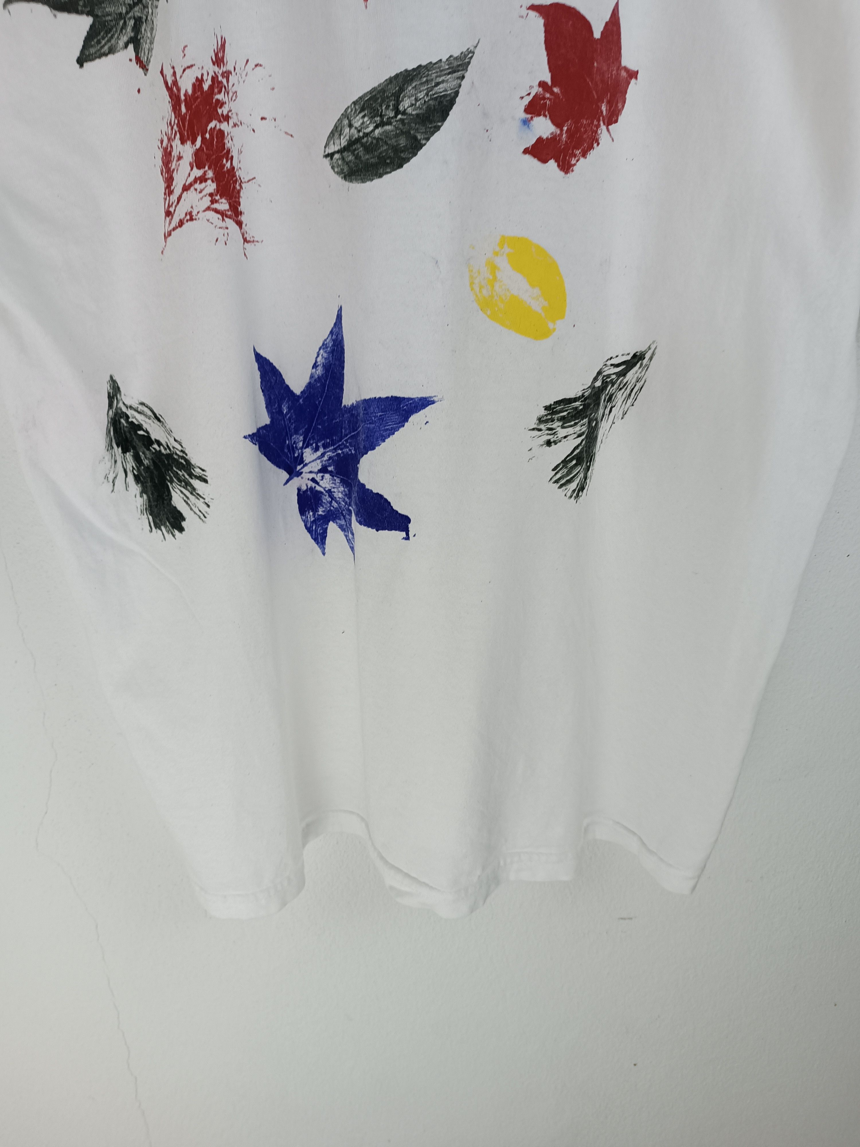 Vintage VINTAGE ART TEE DIY FROM LEAF WITH PAINT VERY RARE! Size US M / EU 48-50 / 2 - 13 Thumbnail