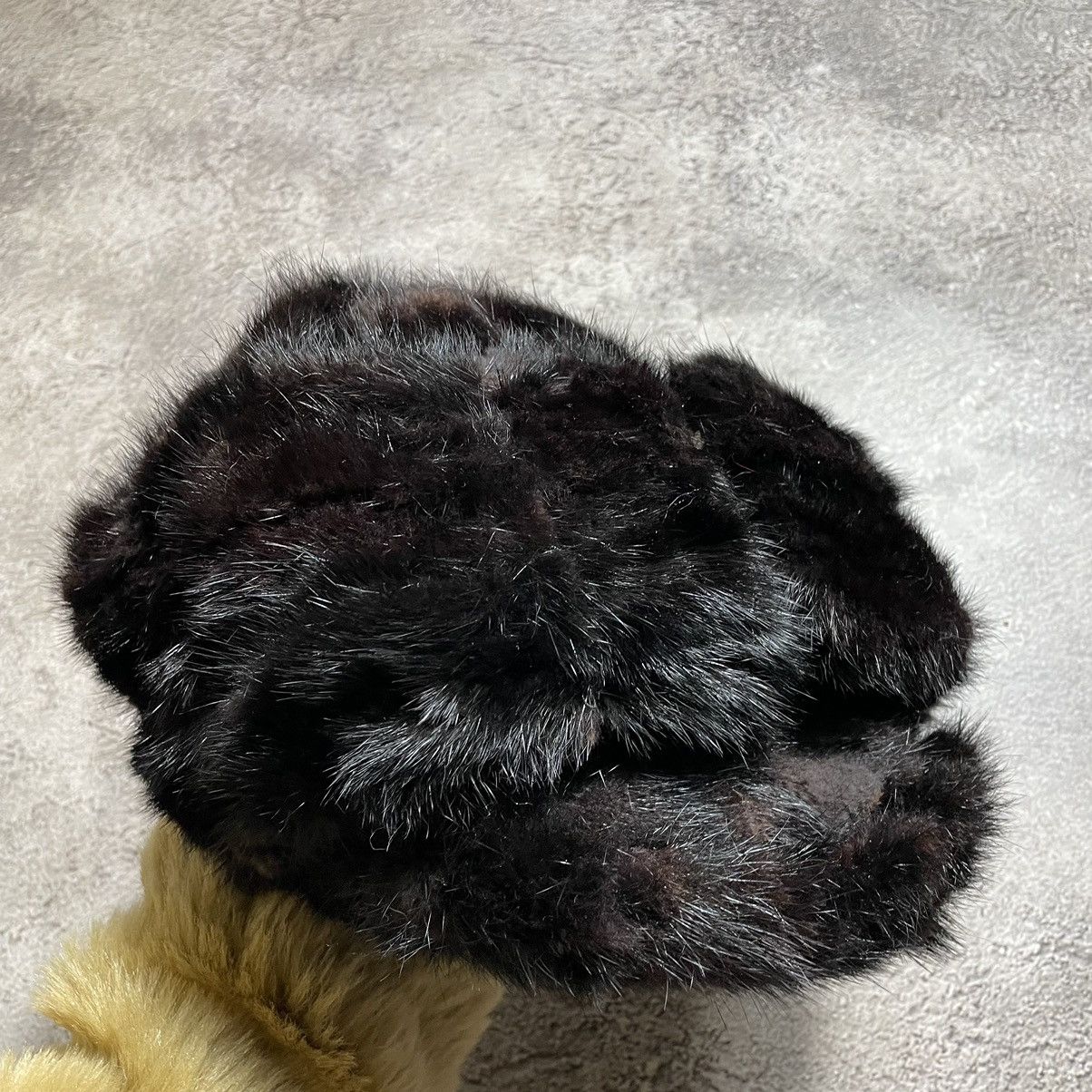 If Six Was Nine Vintage 90s Alt Beanie Mohair Ushanka Faux American VTg Size ONE SIZE - 6 Thumbnail