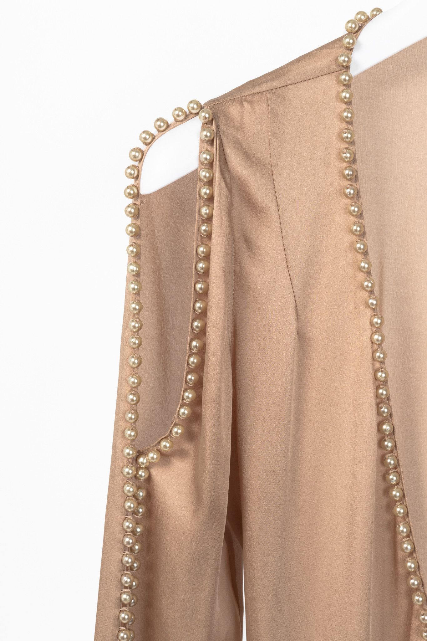 Agent Provocateur Agent Provocateur Francis Faux Pearl Silk Satin Gown Size S / US 4 / IT 40 - 5 Thumbnail