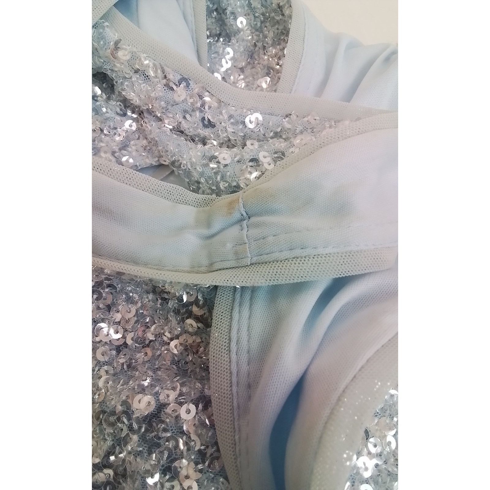 AQUA Aqua Formal Dress Women's 16 Blue Sequins NWT READ Size XXL / US 16-18 / IT 52-54 - 5 Thumbnail