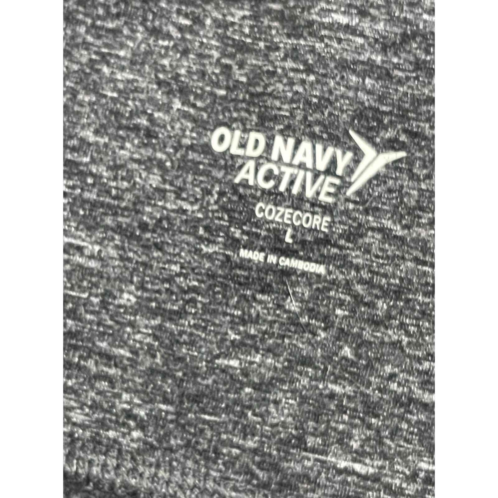 Old Navy Old Navy ACTIVE Pants Women’s Large Gray Pull On Leggings COZECORE Size 36" / US 14 / IT 50 - 4 Thumbnail