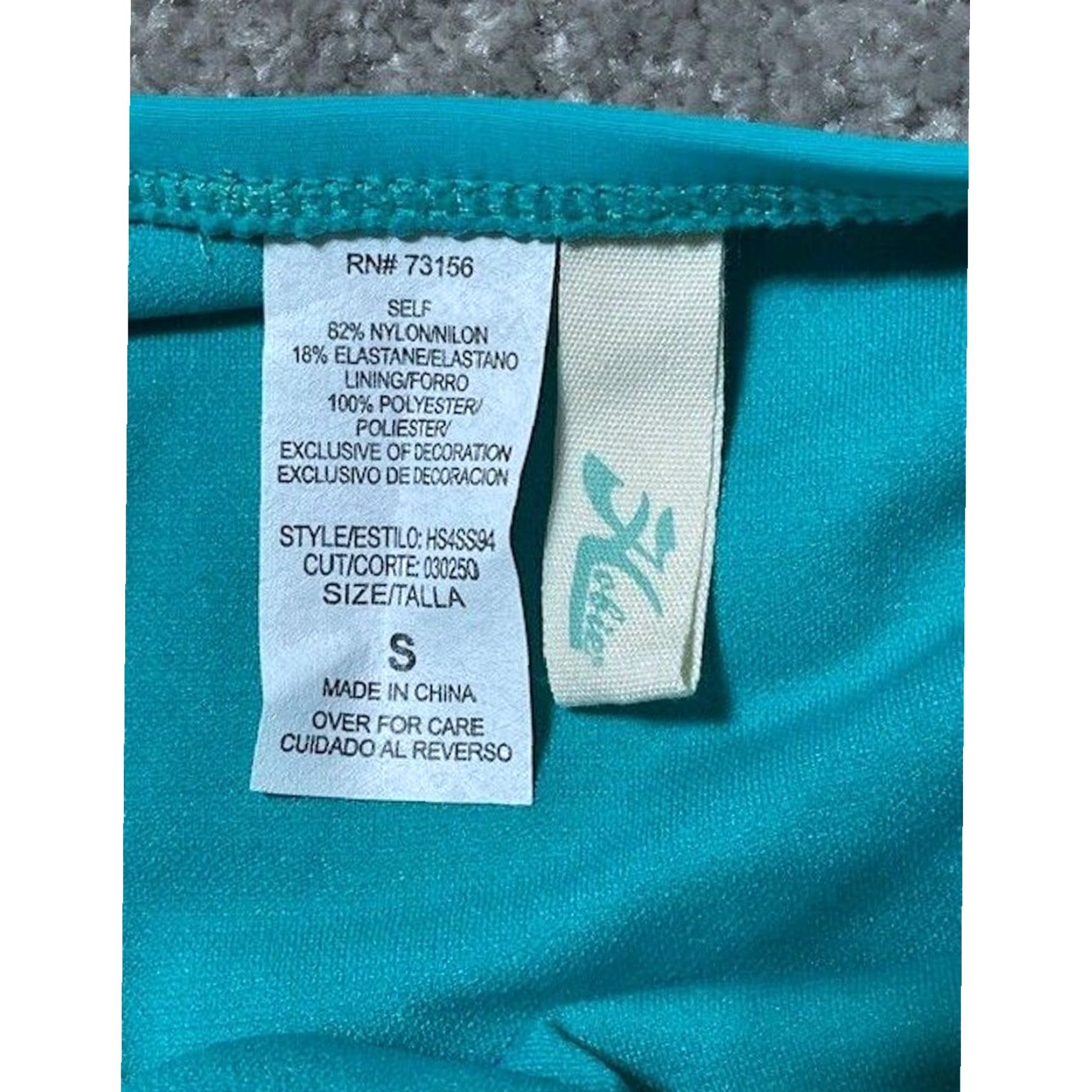 Vintage Y2K Hobie Bikini Bottoms Small Beaded Tie Side Boho Tribal Resort Chic Festival Women Small Blue Nylon Spandex Beach Swimwear Size 28" / US 6 / IT 42 - 6 Thumbnail