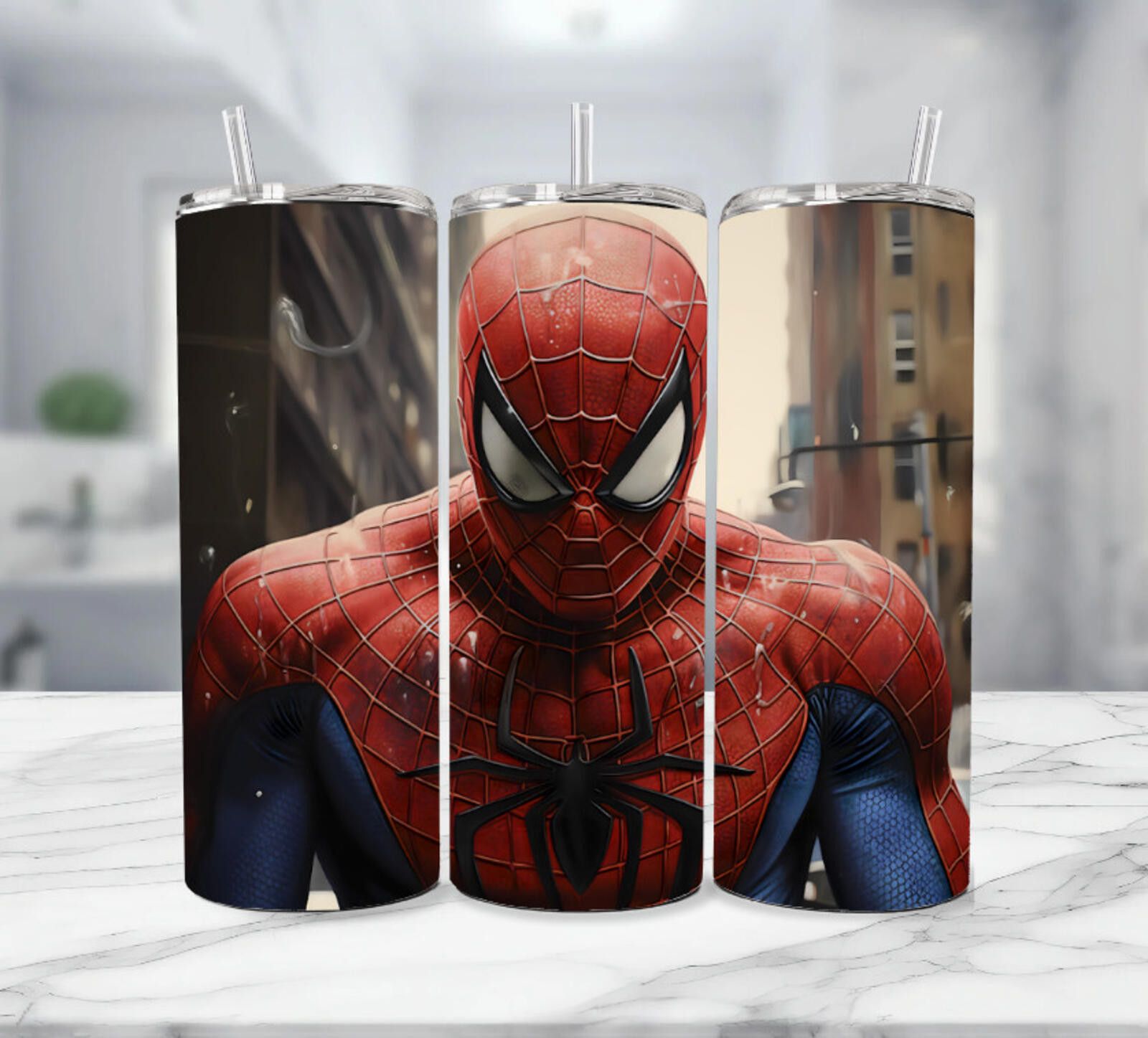 The Unbranded Brand Spider-Man Stainless Steel Tumbler - 20 Oz Mean Mug Size ONE SIZE - 1 Thumbnail