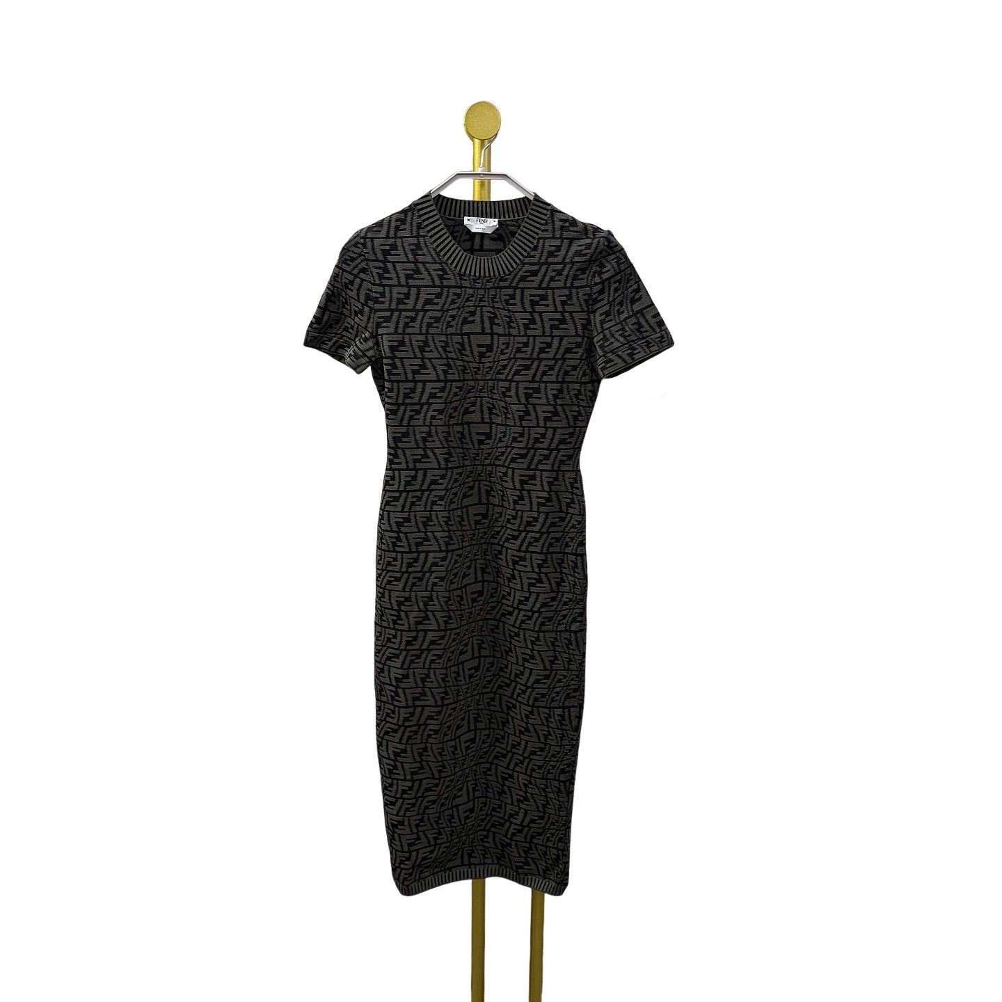 fendi logo knit dress Fendi Brown Knit Forever Fendi Dress Fendi