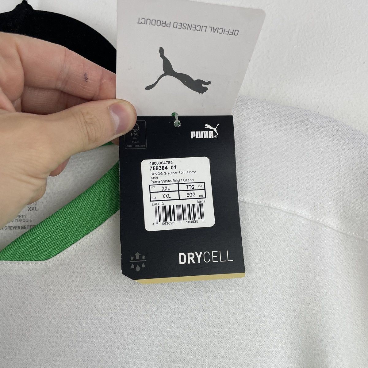 Puma Greuther Fürth Home Jersey Puma Shirt Men 2020/2021 BNWT Size US XXL / EU 58 / 5 - 4 Thumbnail